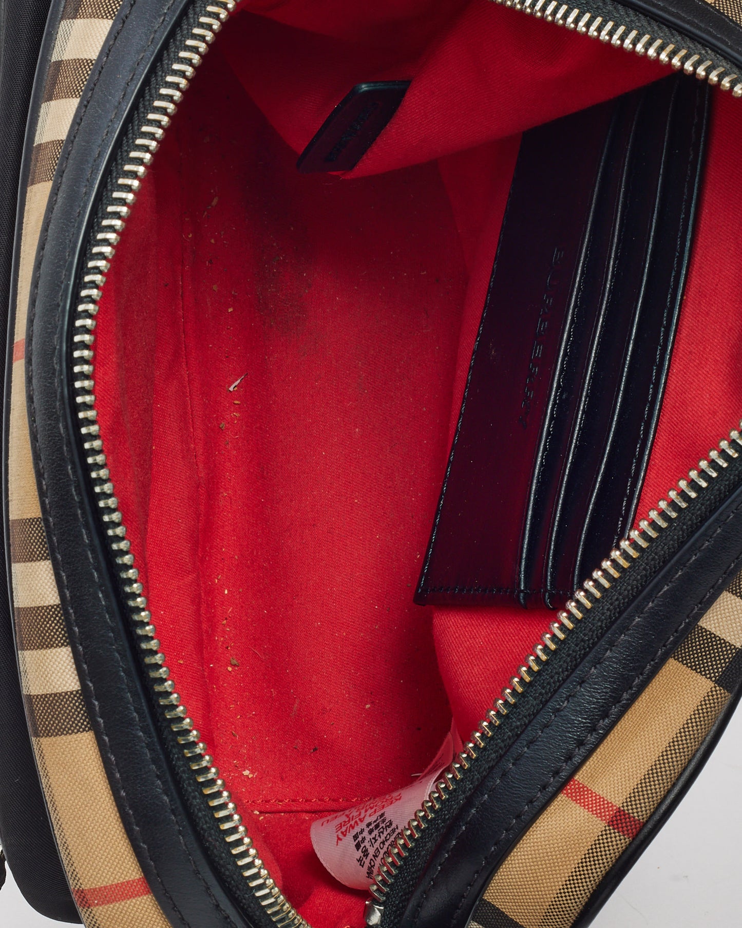 Burberry Beige Vintage Check Coated Canvas Paddy Small Crossbody Bag