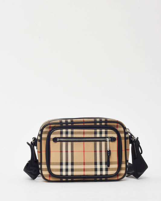 Burberry Beige Vintage Check Coated Canvas Paddy Small Crossbody Bag