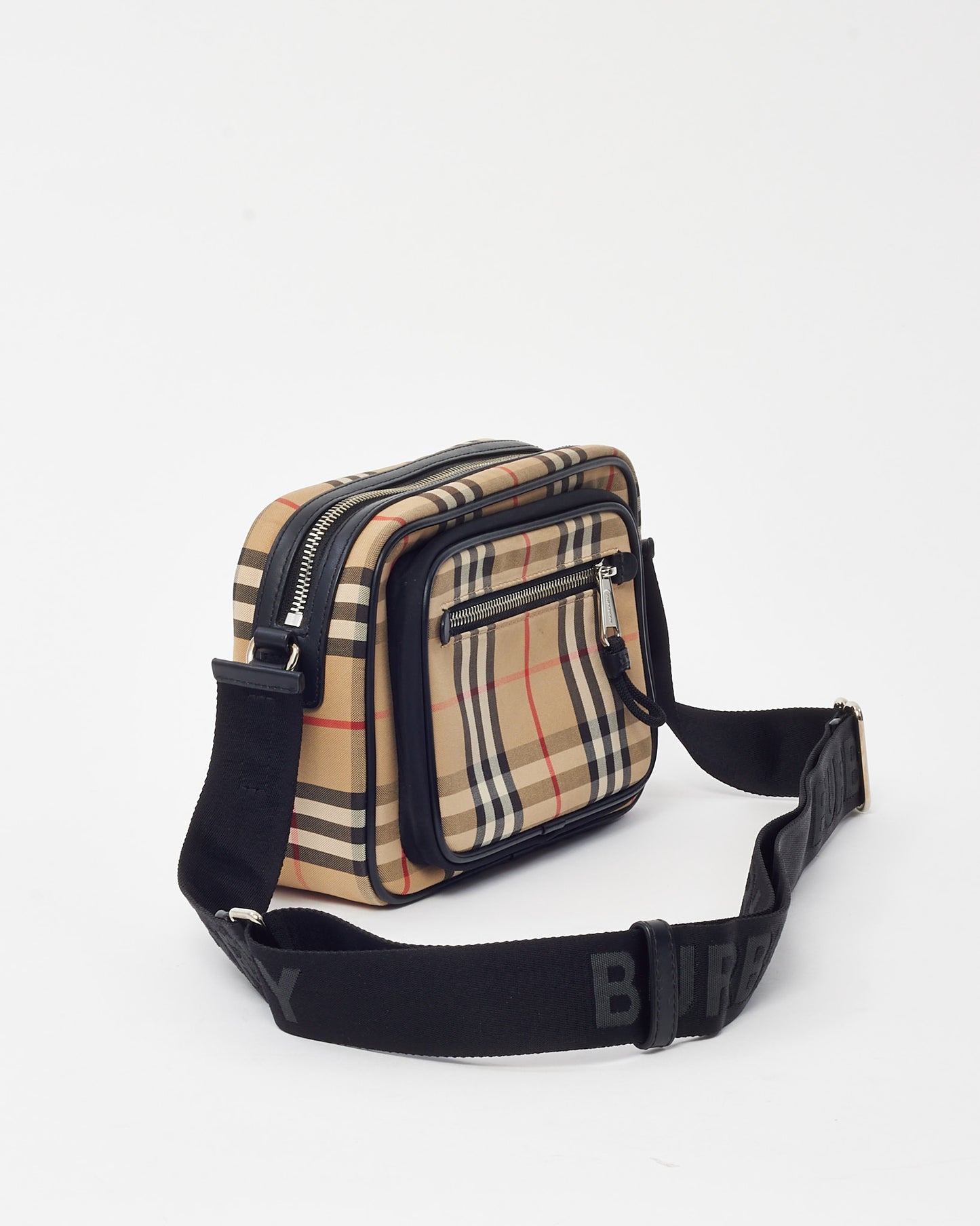 Burberry Beige Vintage Check Coated Canvas Paddy Small Crossbody Bag