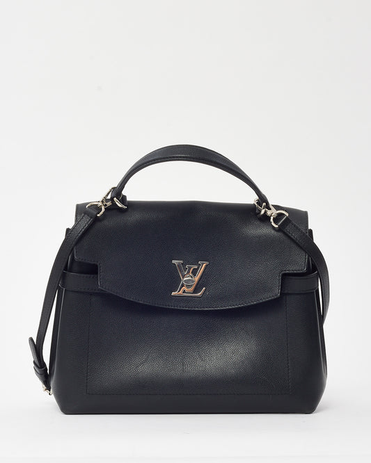 Louis Vuitton Black Soft Calf Leather Lockme Ever MM 2Way Bag with Strap