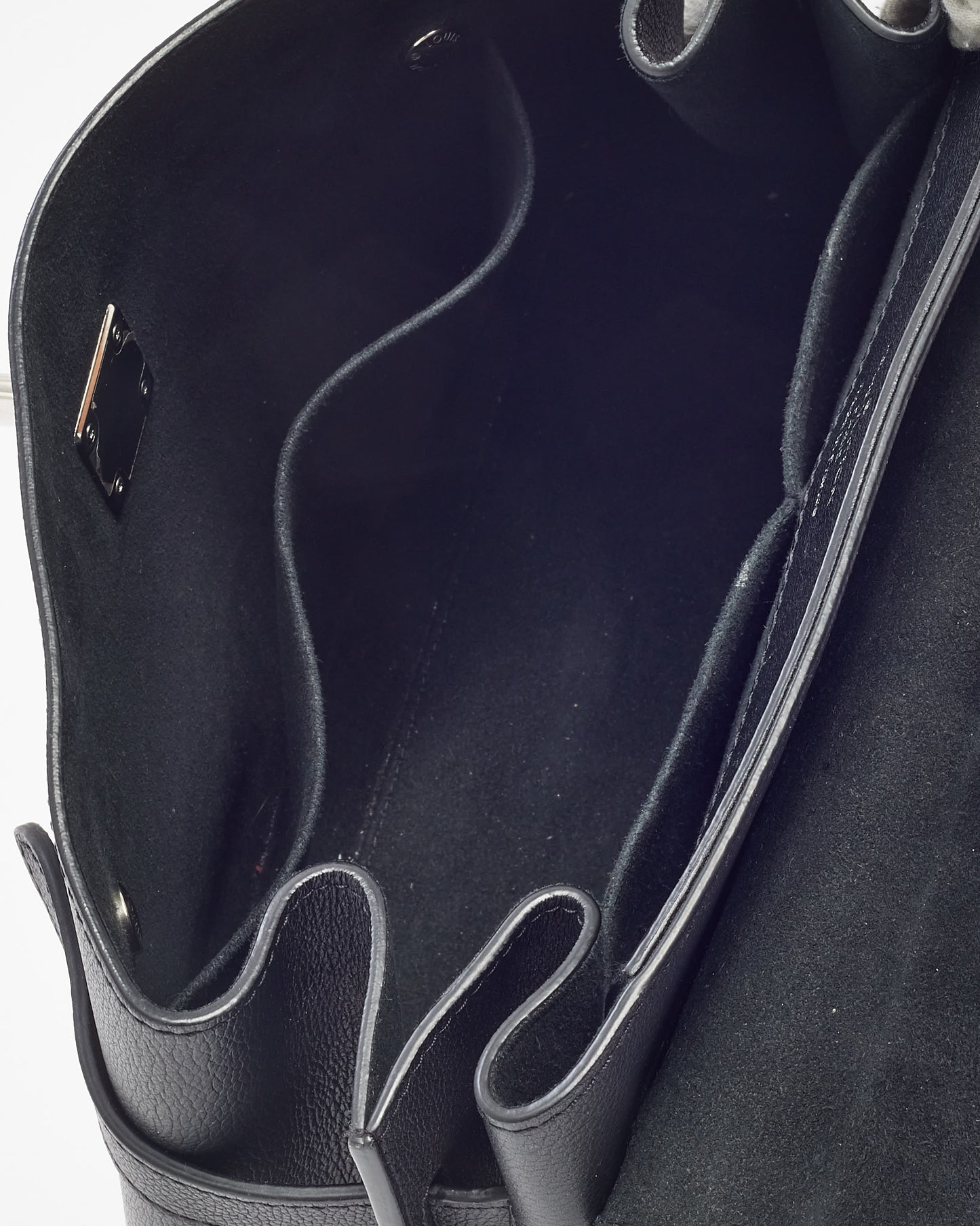 Louis Vuitton Black Soft Calf Leather Lockme Ever MM 2Way Bag with Strap