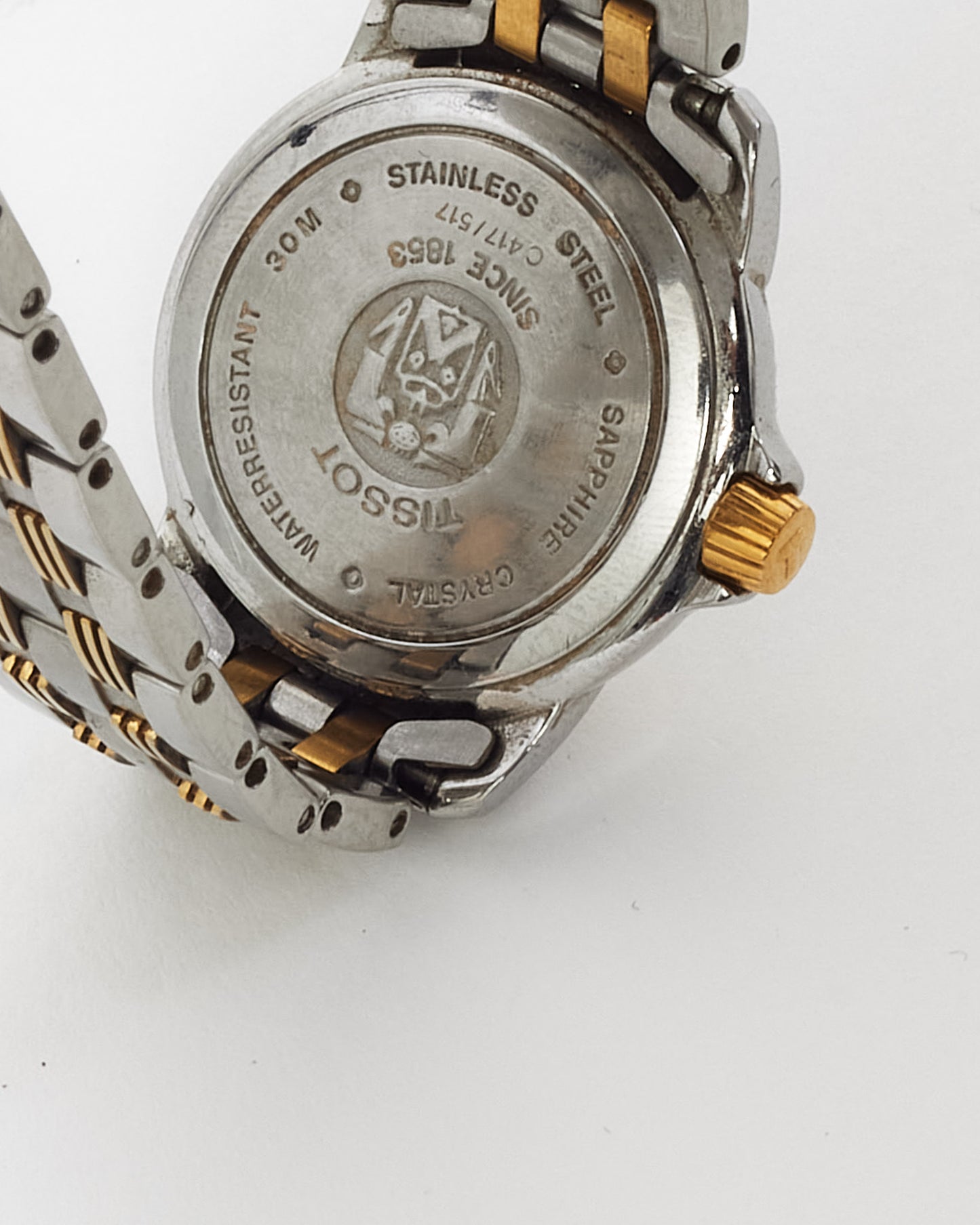 Tissot Stainless Steel and Gold Two-Tone Ballade C417/517 Sapphire Crystal Watch 24mm