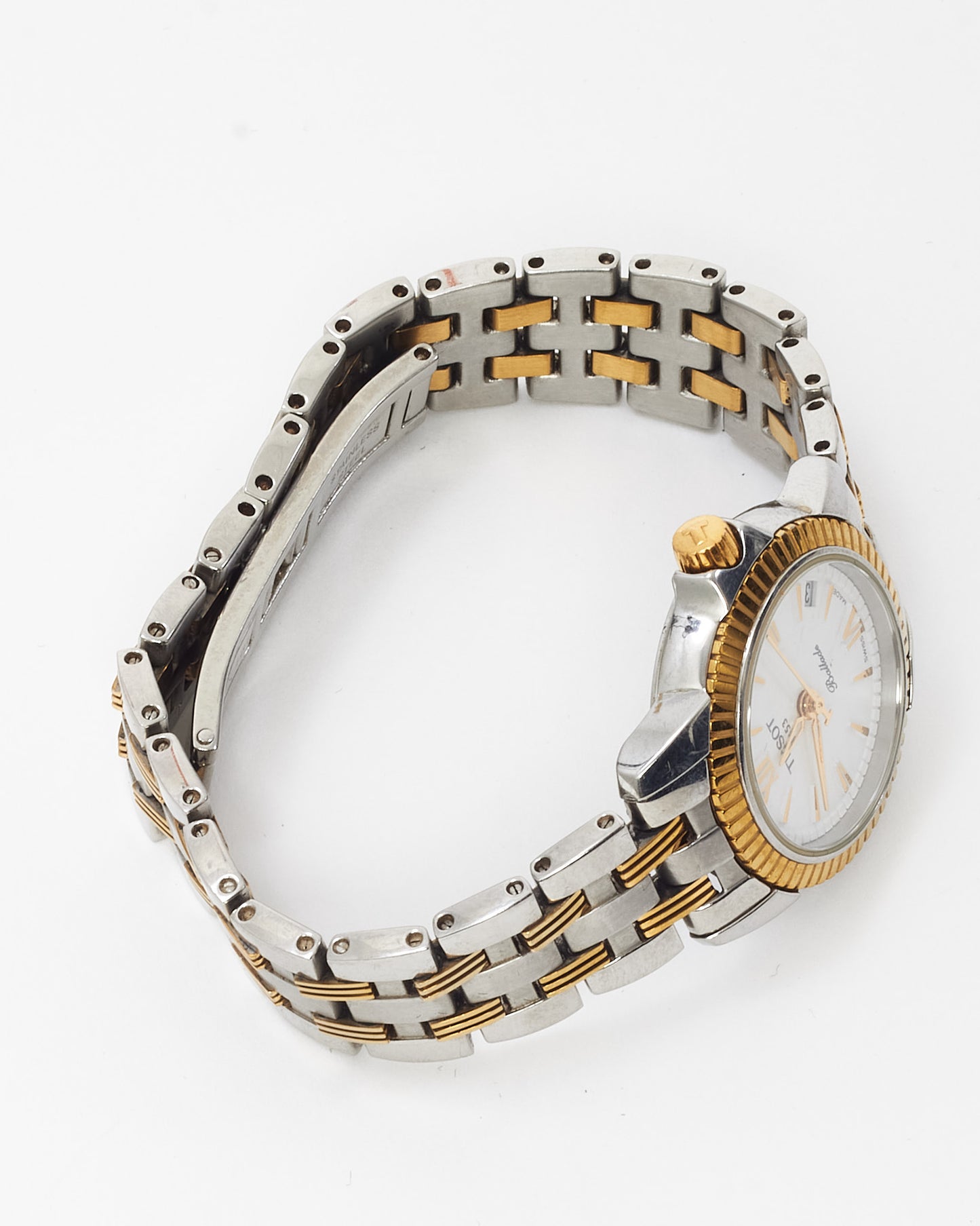 Tissot Stainless Steel and Gold Two-Tone Ballade C417/517 Sapphire Crystal Watch 24mm