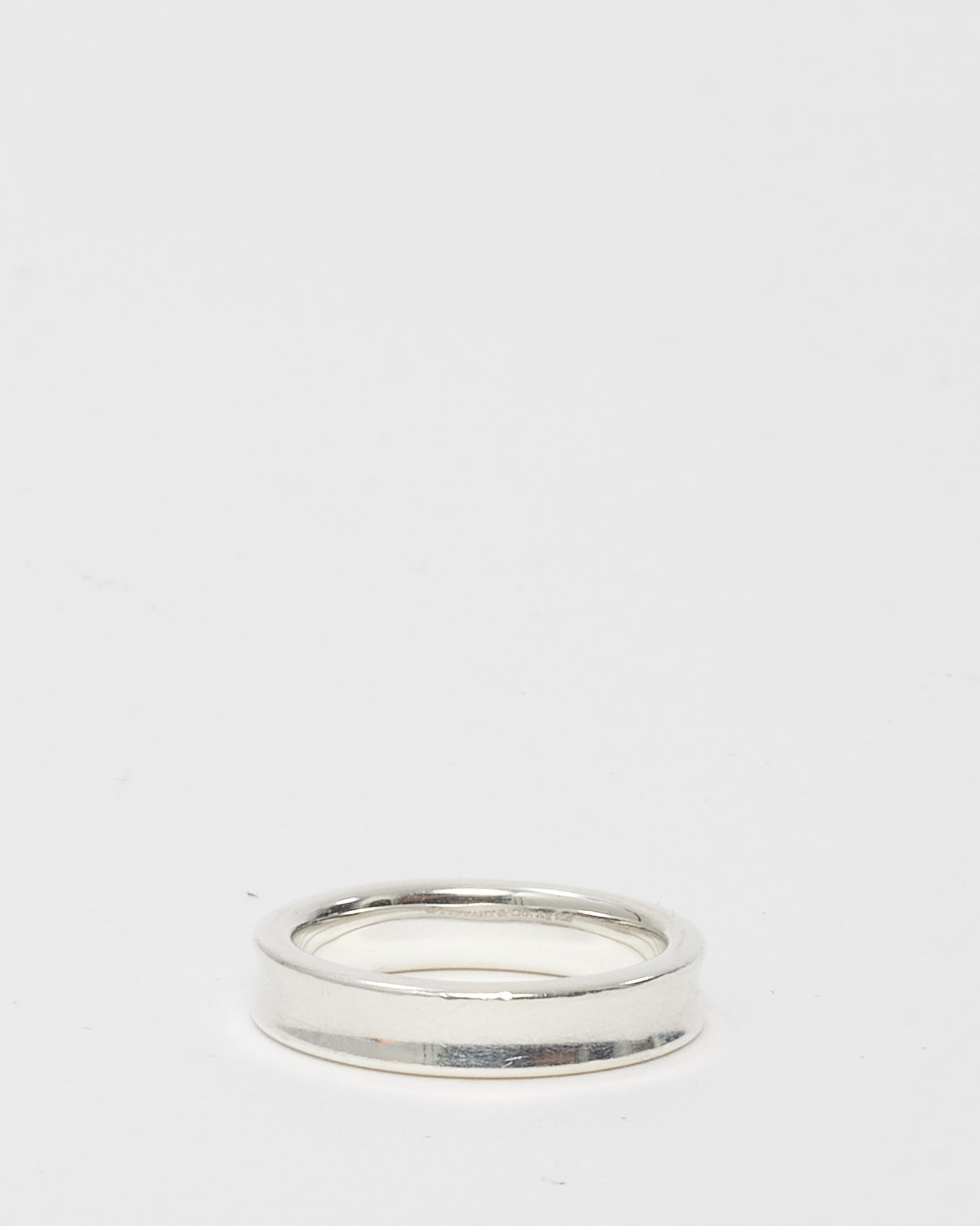 Tiffany & Co. Silver Tiffany 1837 Narrow Ring - 5