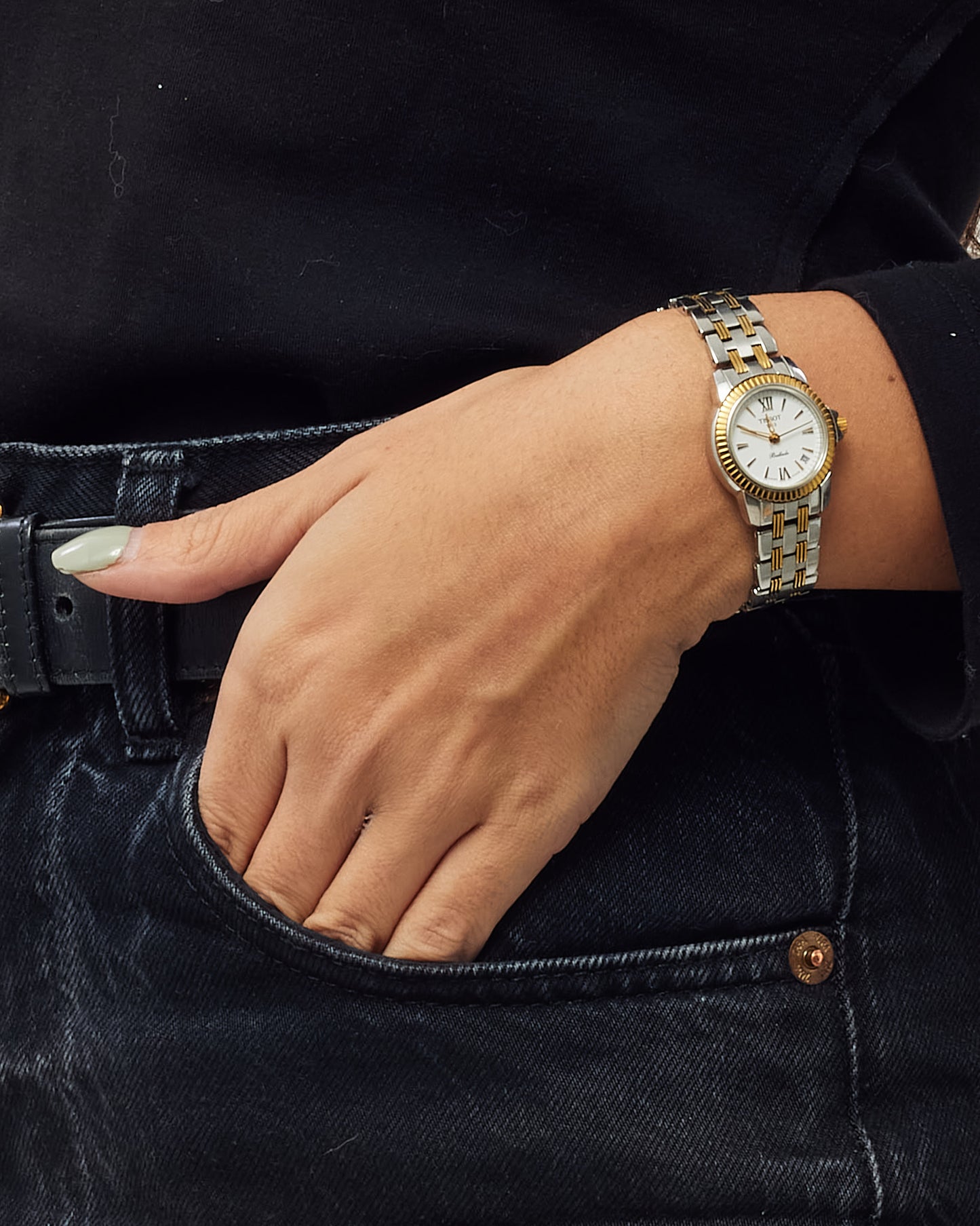 Tissot Stainless Steel and Gold Two-Tone Ballade C417/517 Sapphire Crystal Watch 24mm