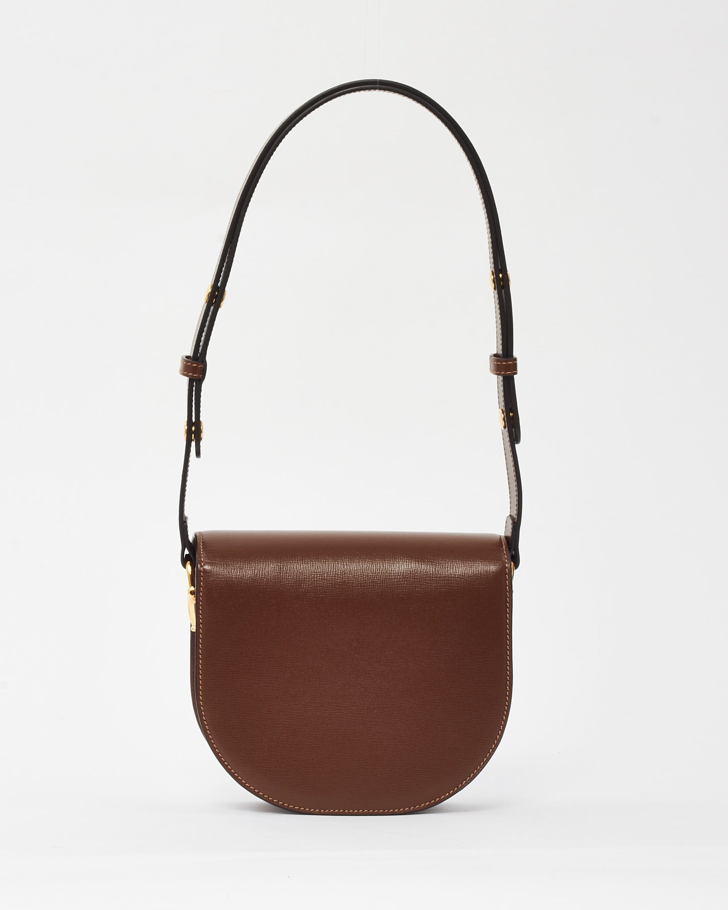 Gucci Brown Azalea Calfskin Round Mini Horsebit 1955 Shoulder Bag