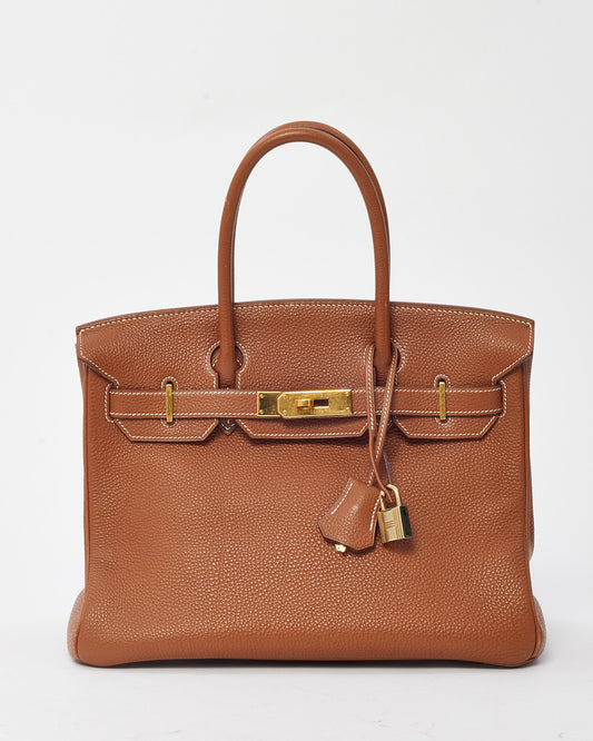 Hermès Gold Togo Leather Birkin 30 GHW