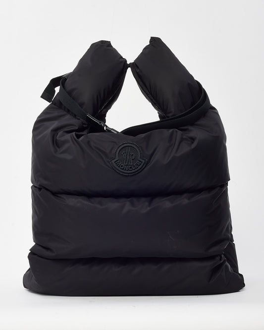 Moncler Black Shell Puffer Legere Tote XL with Strap