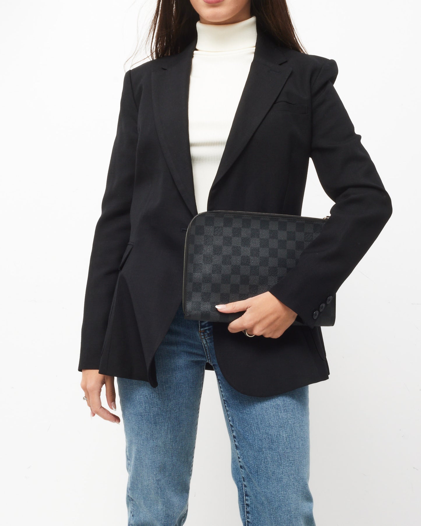 Louis Vuitton Damier Graphite Coated Canvas Pochette Jour PM