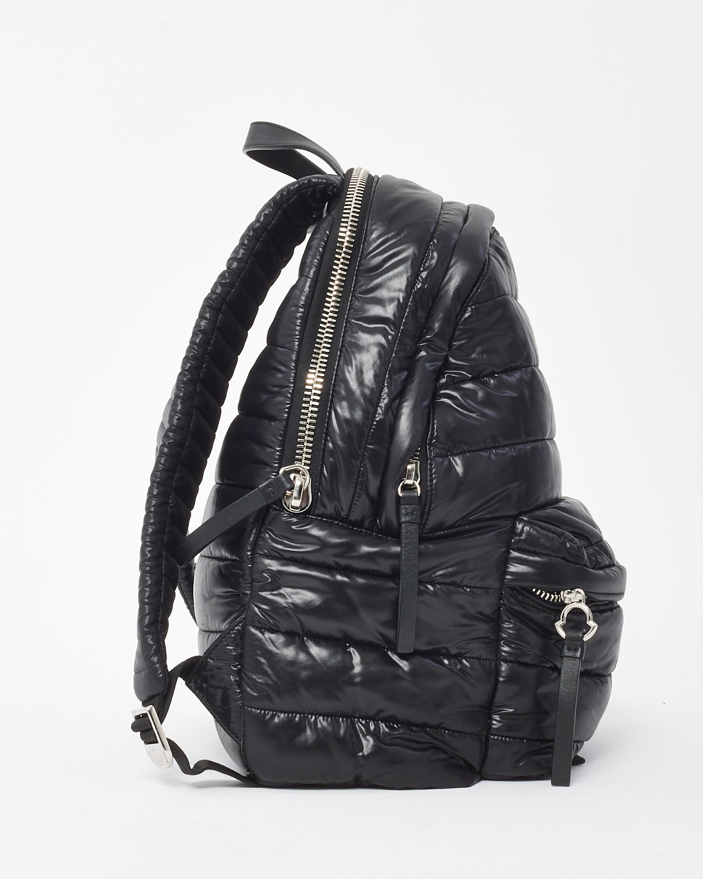Moncler Black Nylon Puffer New George Zaino Backpack