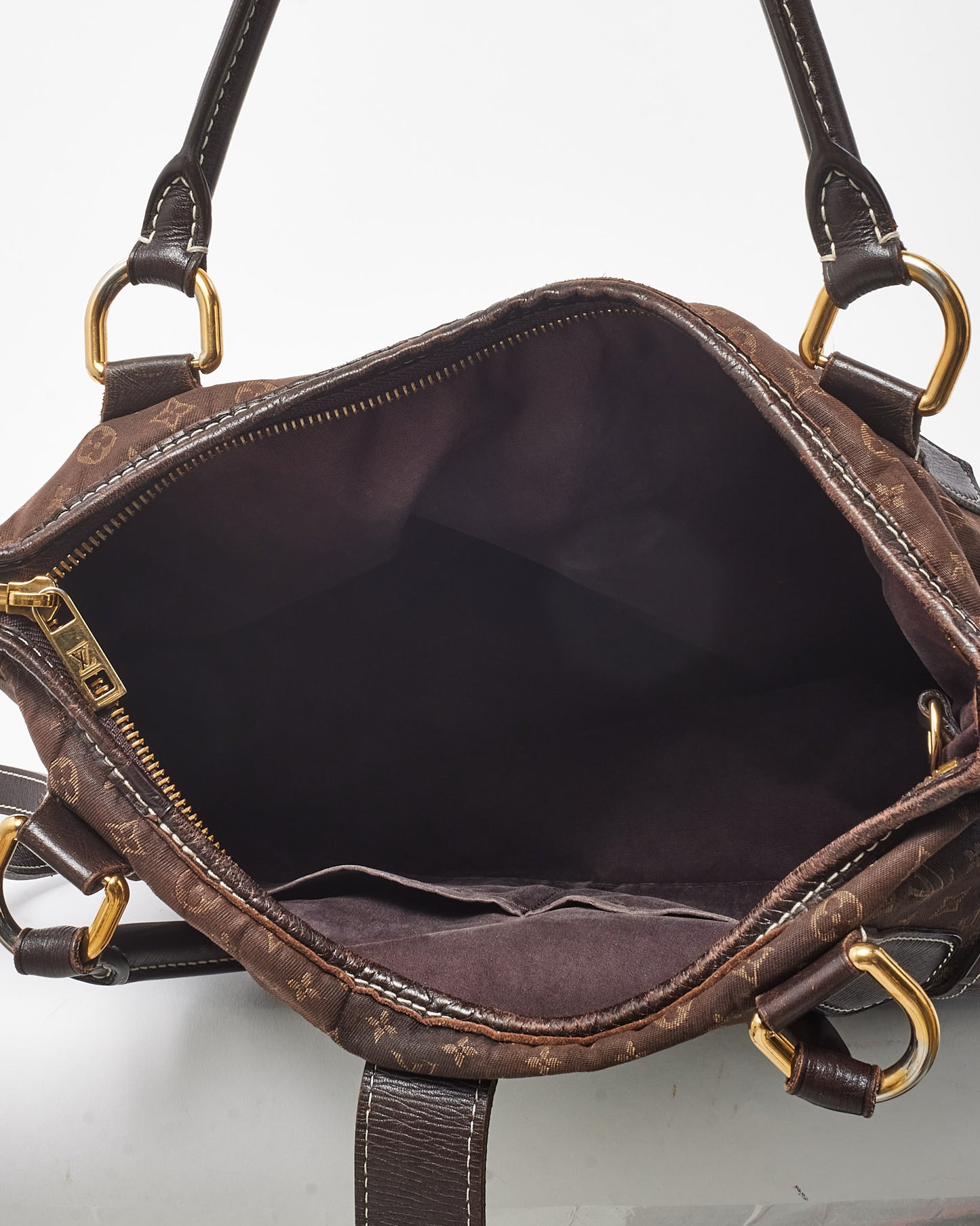 Louis Vuitton Brown Monogram Mini Lin Canvas Idylle Elegie 2Way Shoulder Bag