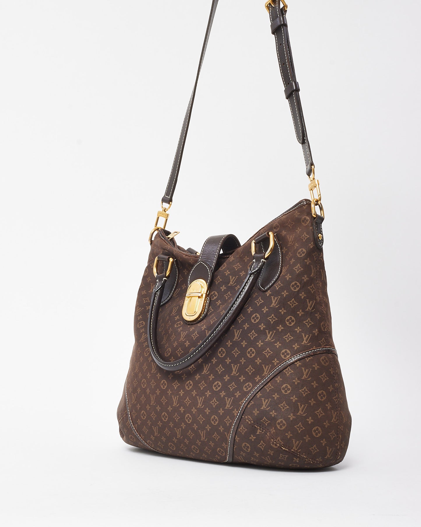 Louis Vuitton Brown Monogram Mini Lin Canvas Idylle Elegie 2Way Shoulder Bag
