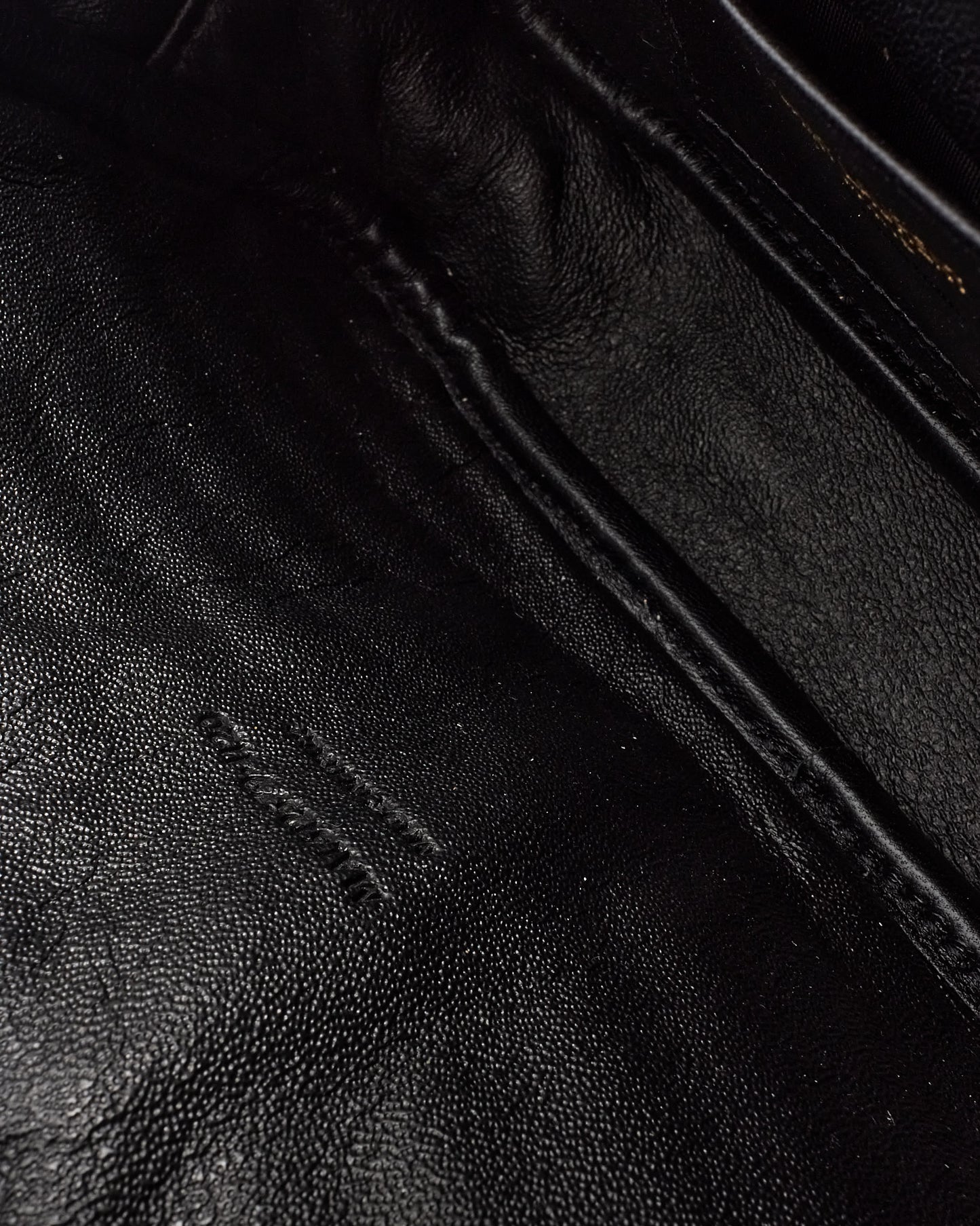 Saint Laurent Beige Chevron Grain De Poudre YSL Mini Lou Chain Crossbody Bag