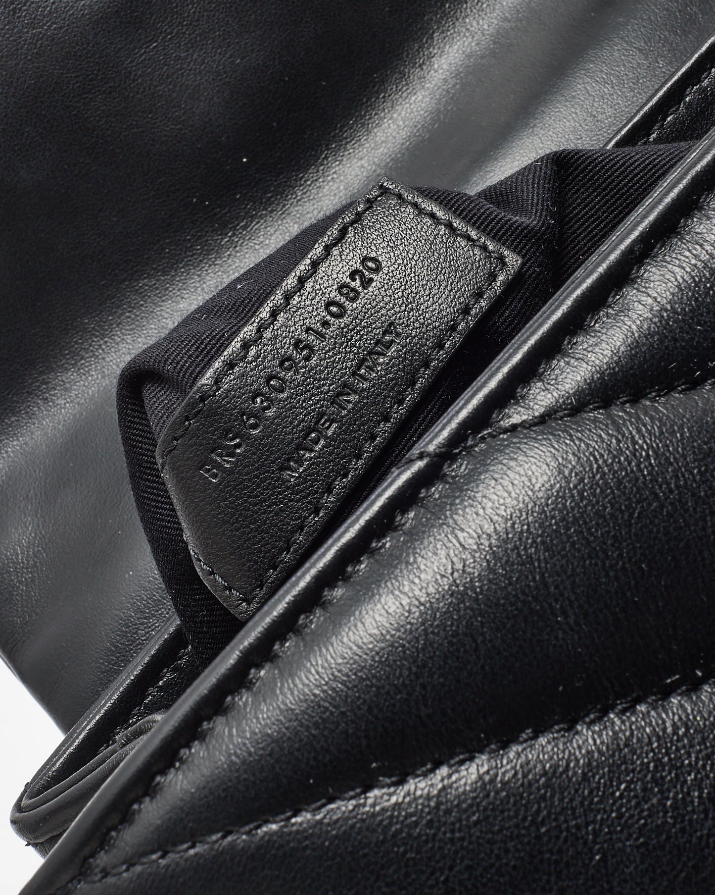 Saint Laurent Black Leather Toy LouLou Crossbody Bag SHW