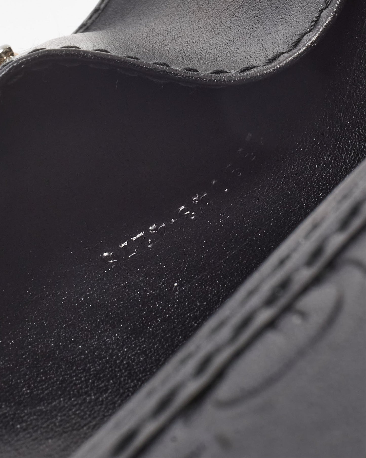 Gucci Black Signature G Monogram Leather Web Card Holder Wallet