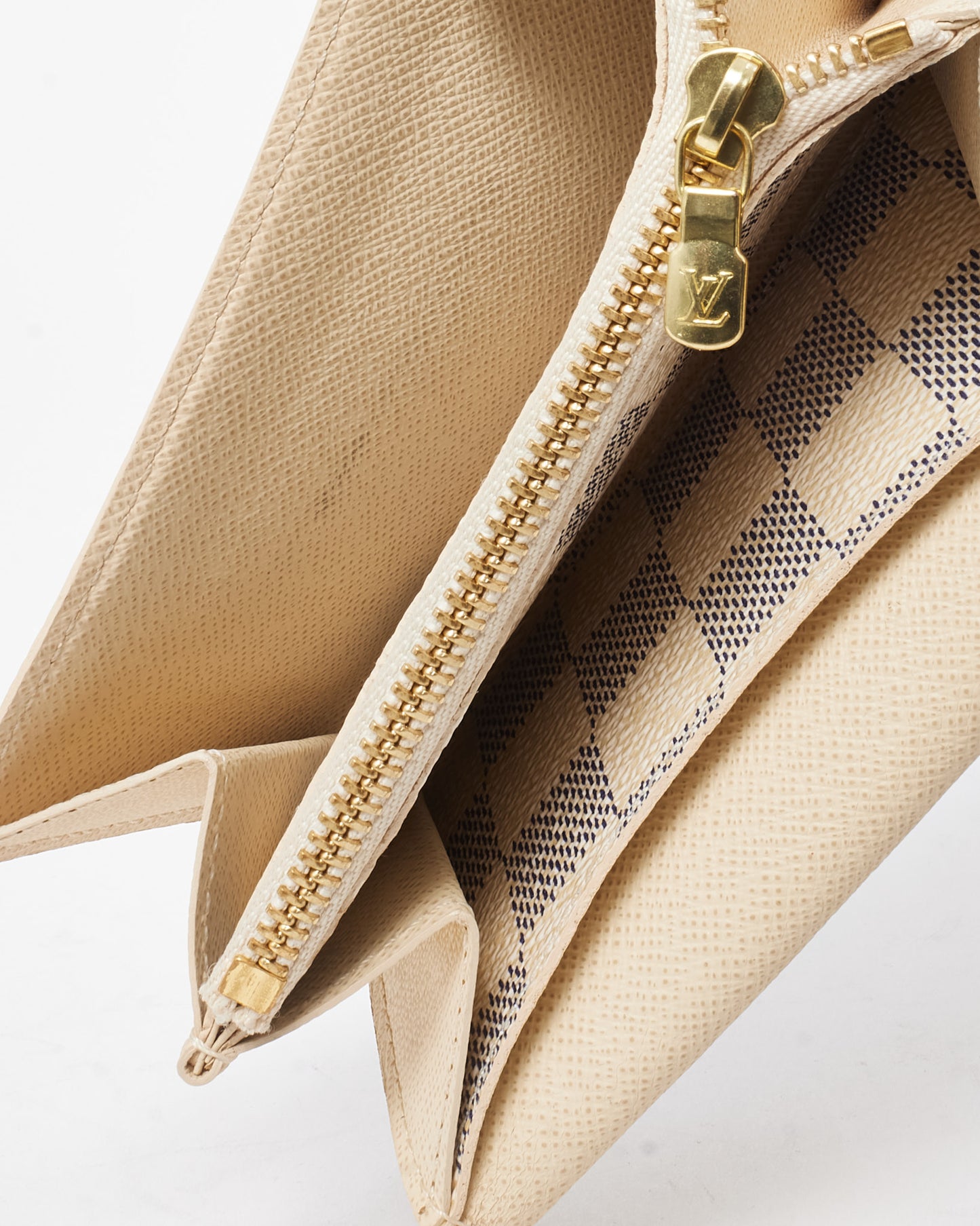 Louis Vuitton Damier Azur Coated Canvas Solo Pochette Compact Wallet