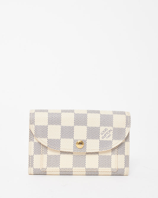 Louis Vuitton Damier Azur Coated Canvas Solo Pochette Compact Wallet