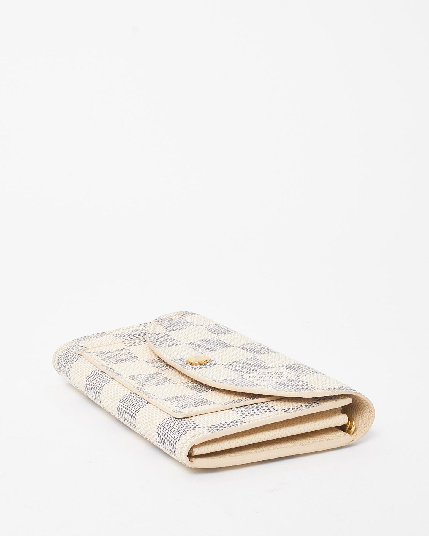 Louis Vuitton Damier Azur Coated Canvas Solo Pochette Compact Wallet