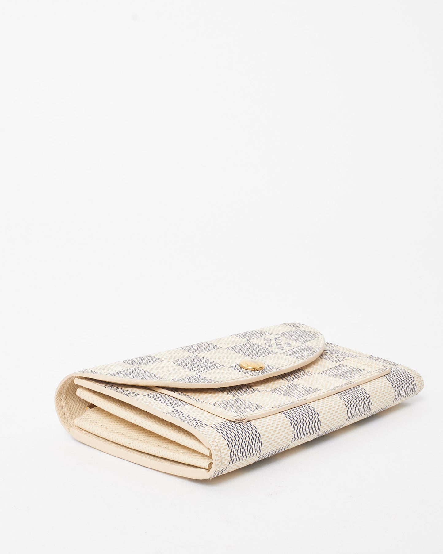 Louis Vuitton Damier Azur Coated Canvas Solo Pochette Compact Wallet