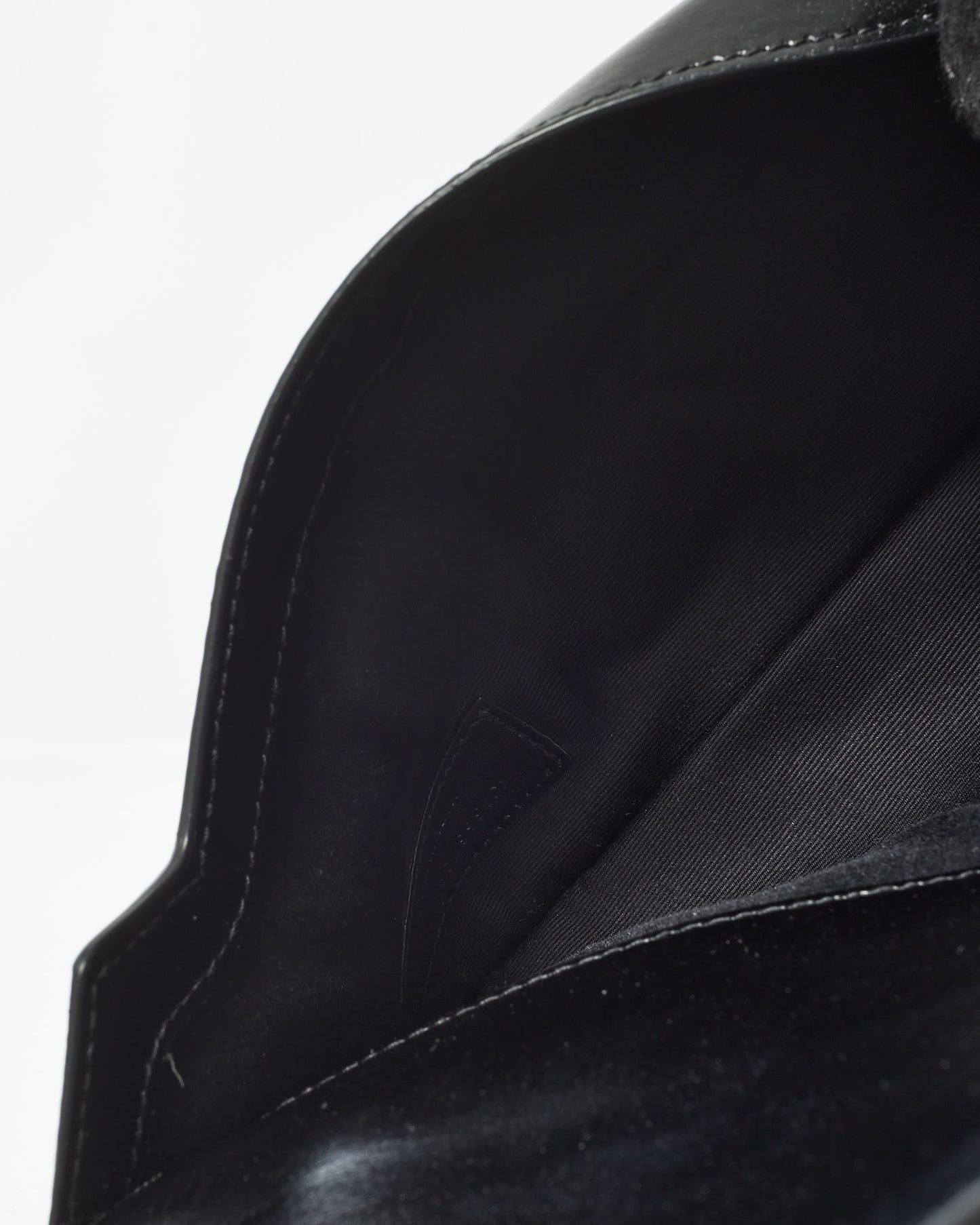 Saint Laurent Black Smooth Leather Uptown Clutch