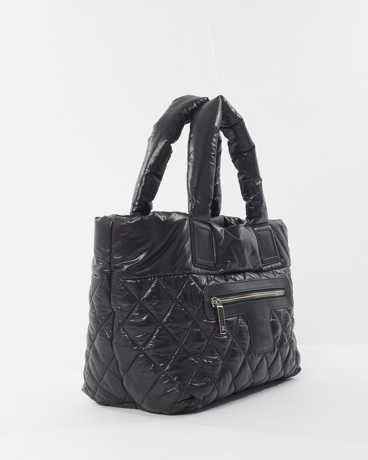 Chanel Black Nylon Coco Cocoon Quilted Puffer Tote