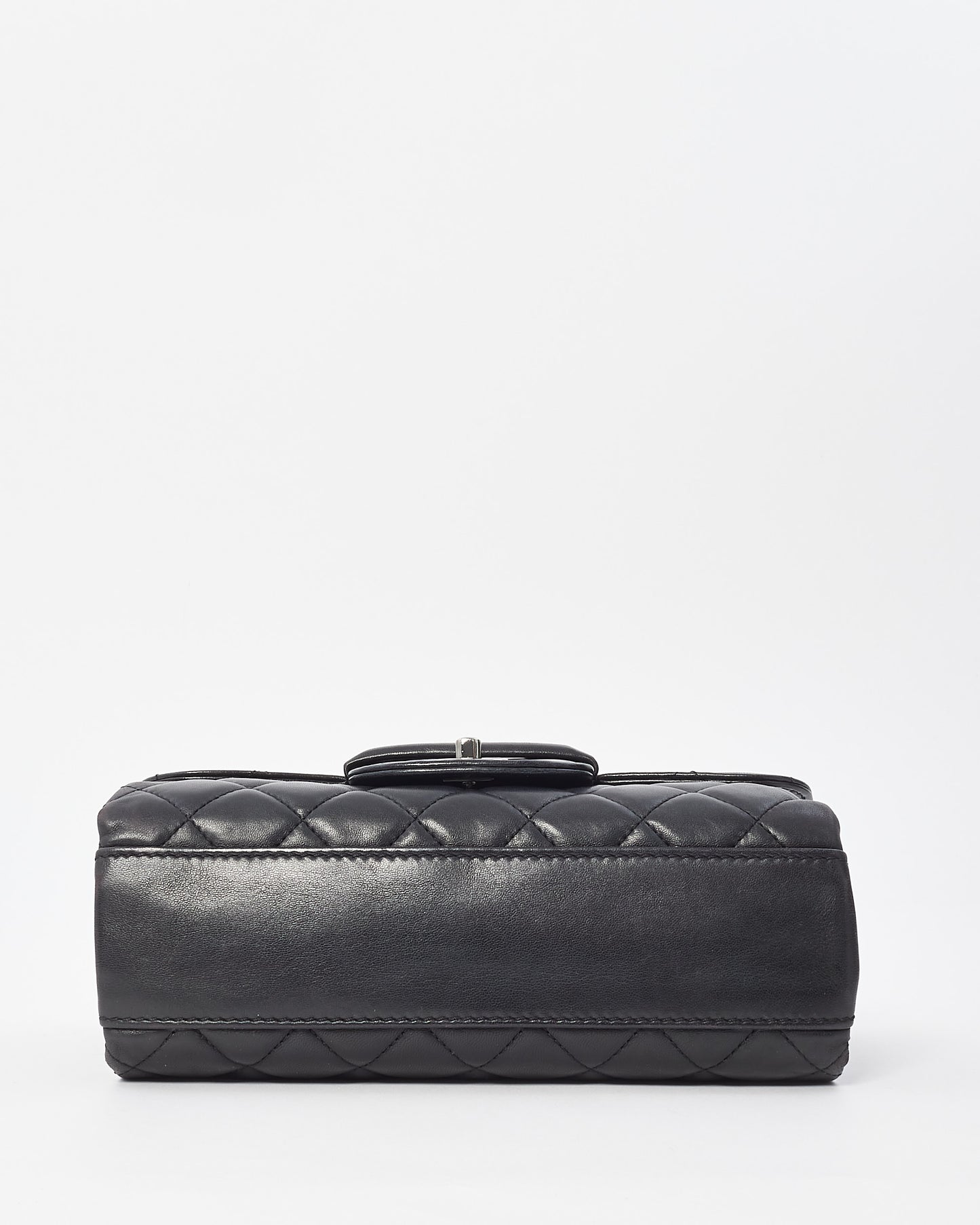 Chanel Black Lambskin Single Flap Coco Loop Shoulder Bag