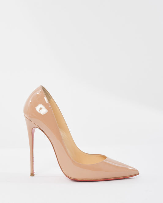 Christian Louboutin Nude Parent Leather So Kate 120MM Pump - 39