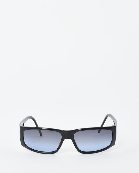Gucci Vintage Black GG 1195/S Acetate Small Shield Sunglasses