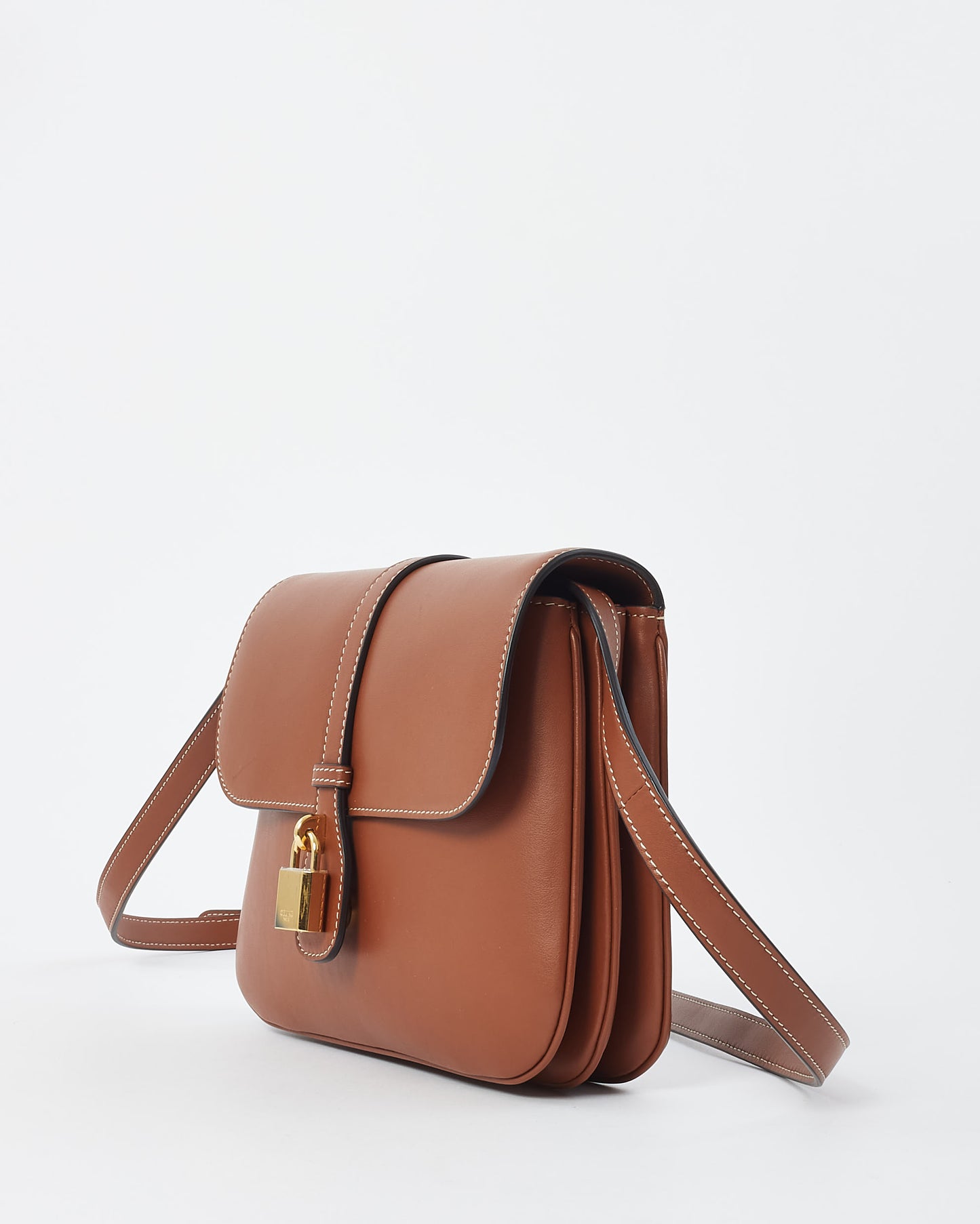 Celine Tan Smooth Leather Medium Tabou Crossbody Bag