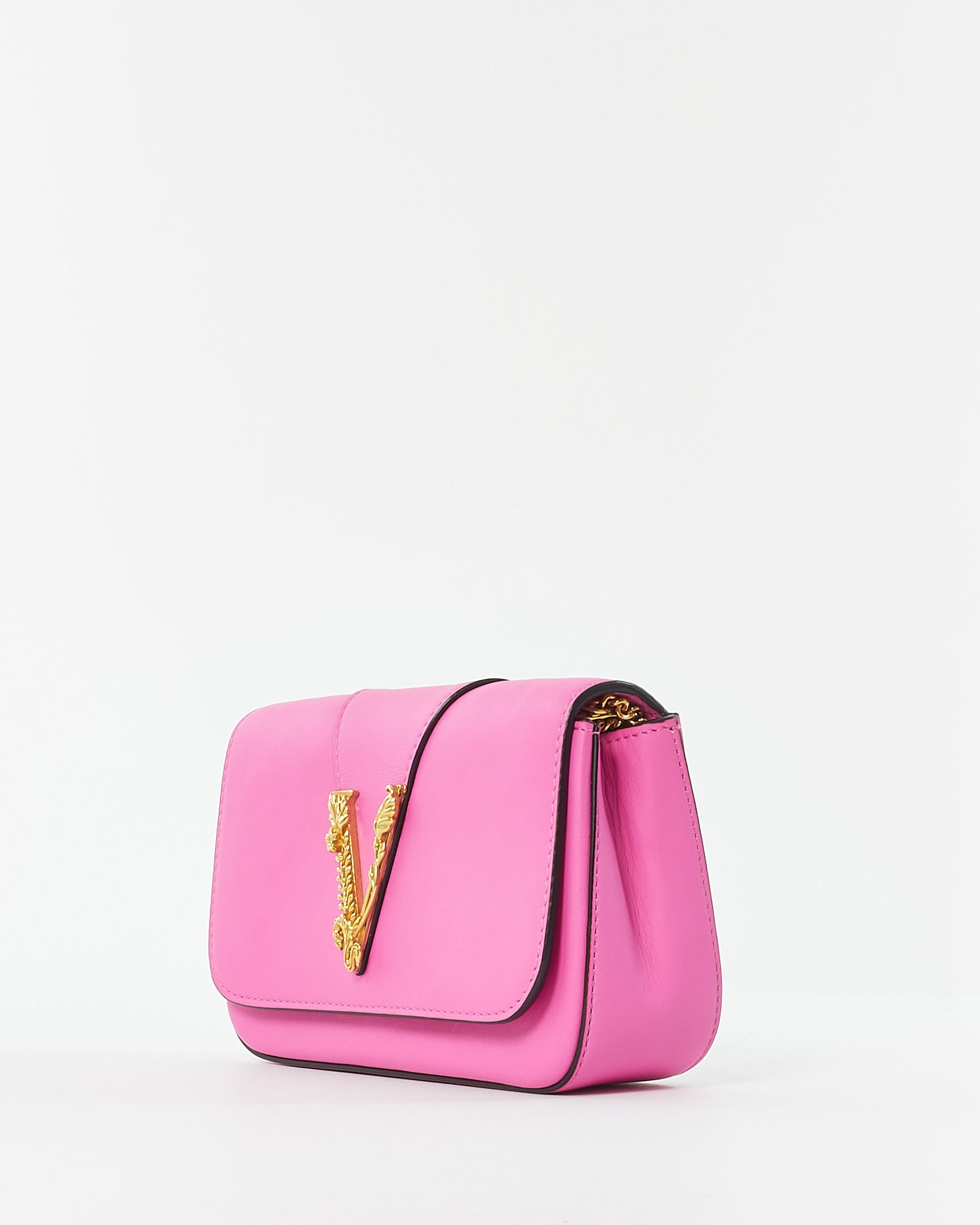 Leather Handbag Hot Pink Versace Bag Buy Versace Pink Leather