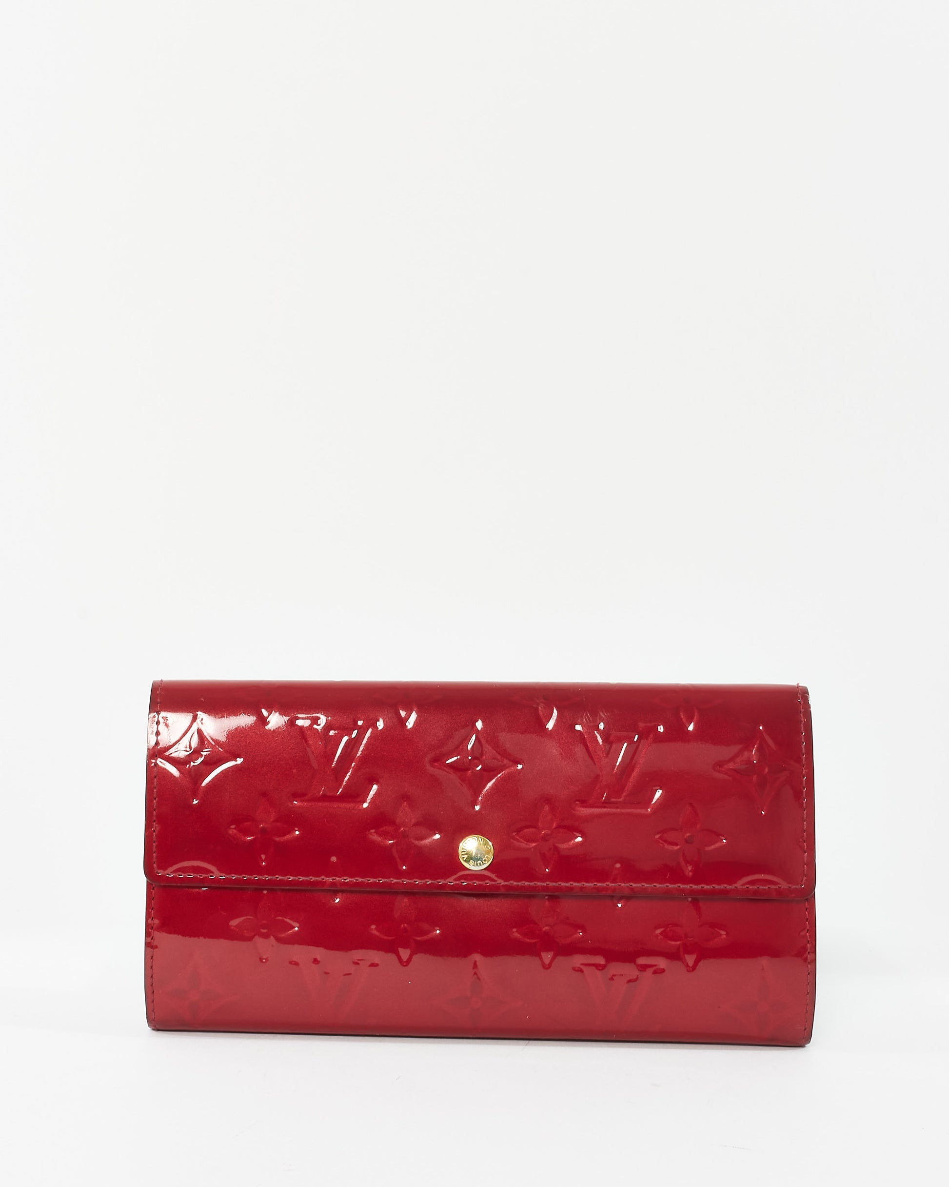Buy Louis Vuitton Monogram Red Patent Leather Vernis Sarah Wallet
