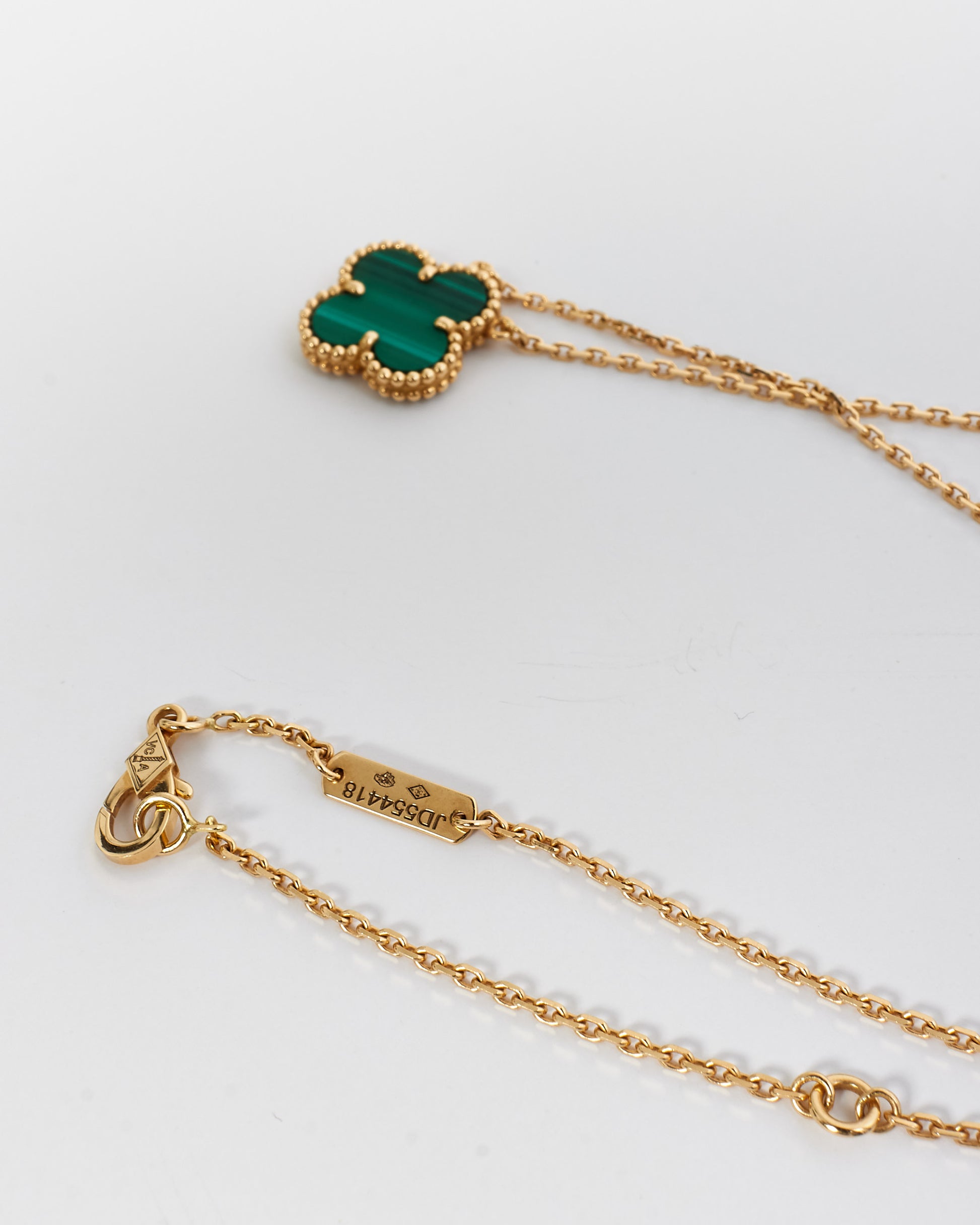 Buy Van Cleef Arpels 18k Gold Malachite Vintage Alhambra