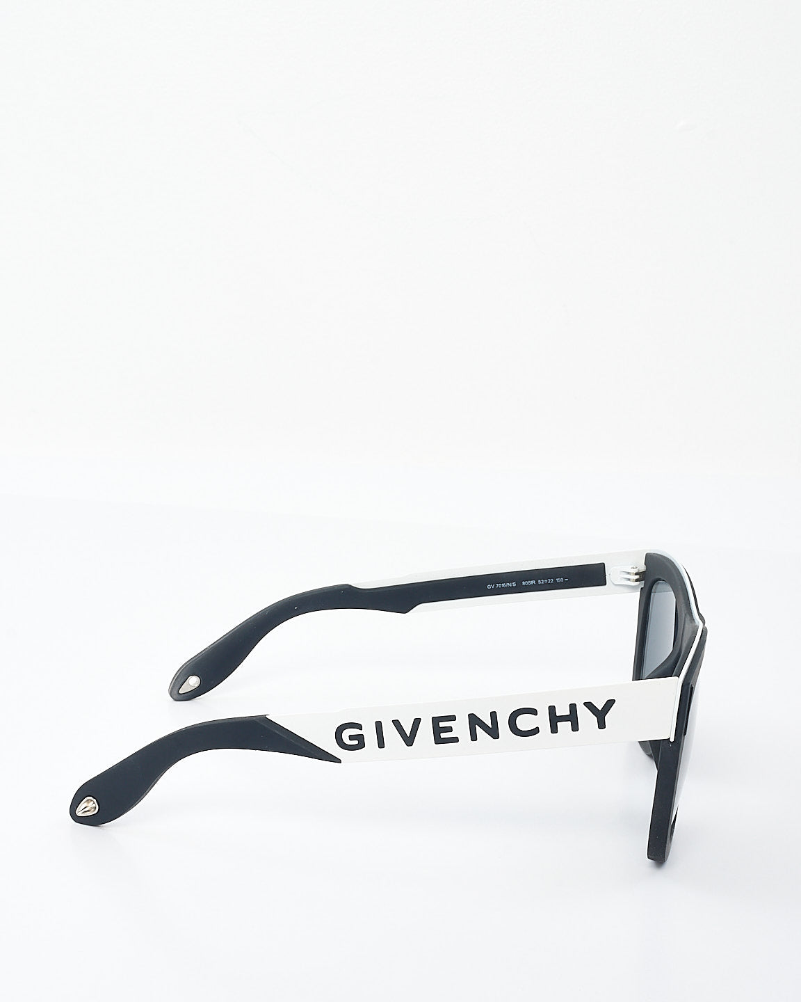 Givenchy Matte Black & White Logo GV7016/N/S Sunglasses