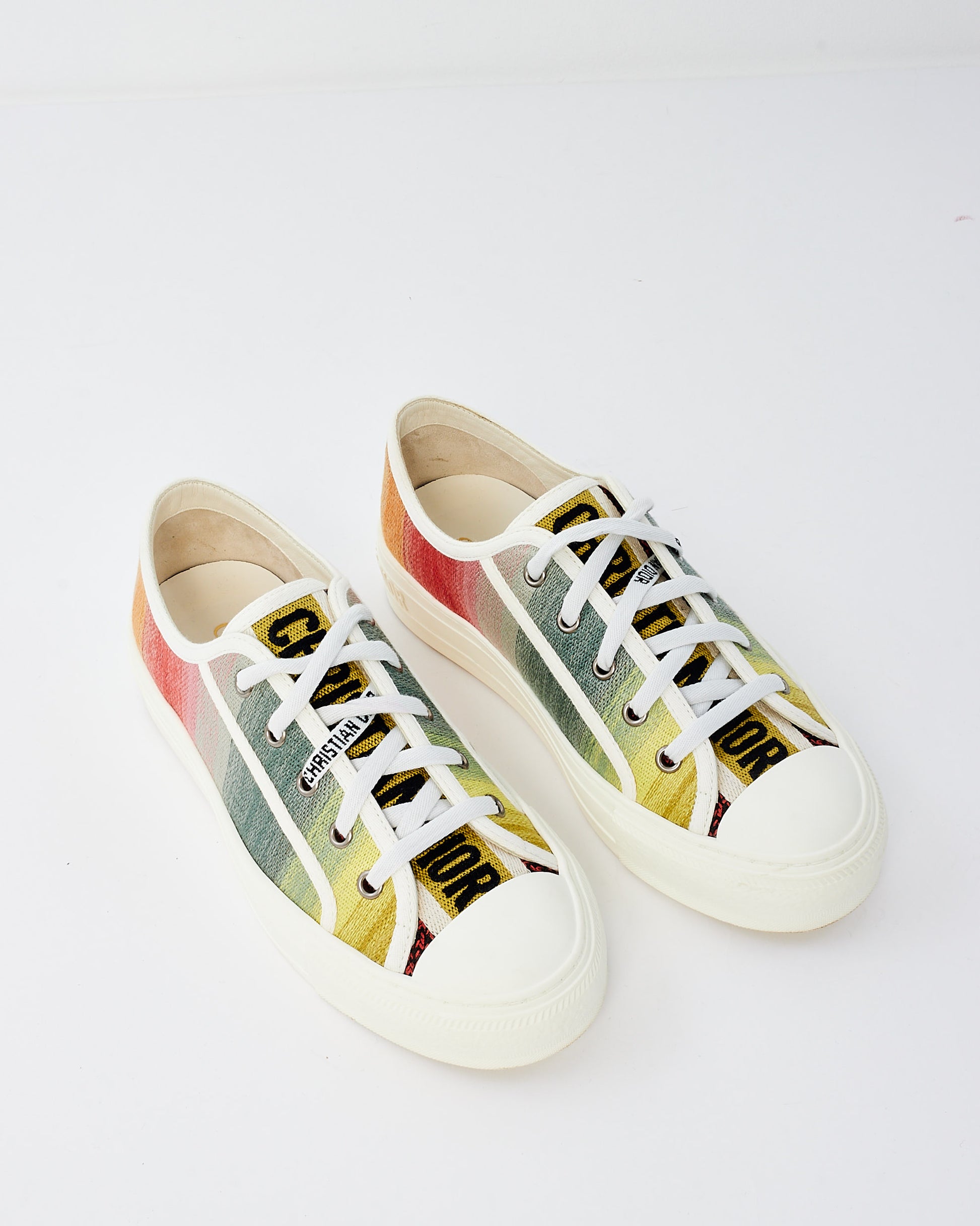 Buy Christian Dior Walk'N'Dior Multicolor Canvas Sneaker 37
