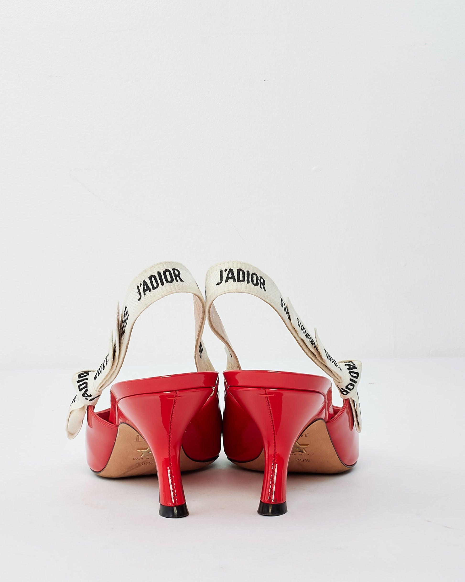 Buy Dior Red Patent Leather J'Adior 60 MM Slingback Pumps