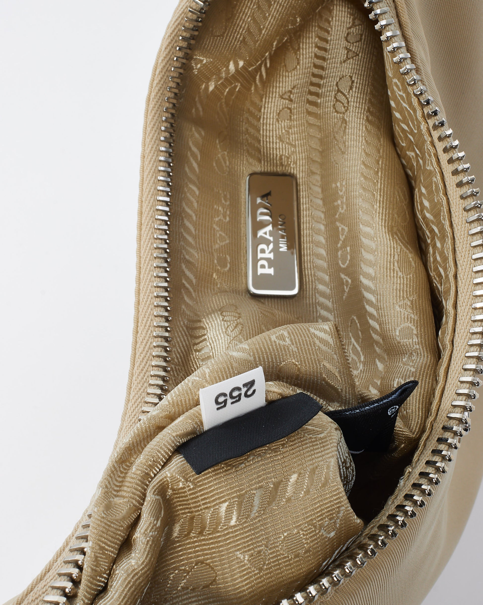 Nylon Shoulder Bag Prada Re Edition 2005 Beige Prada Re Edition