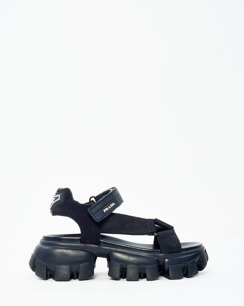 Buy Prada Fabric Cloudbust Thunder Velcro Platform Dad Buy Prada Fabric Cloudbust Thunder Velcro Platform Dad