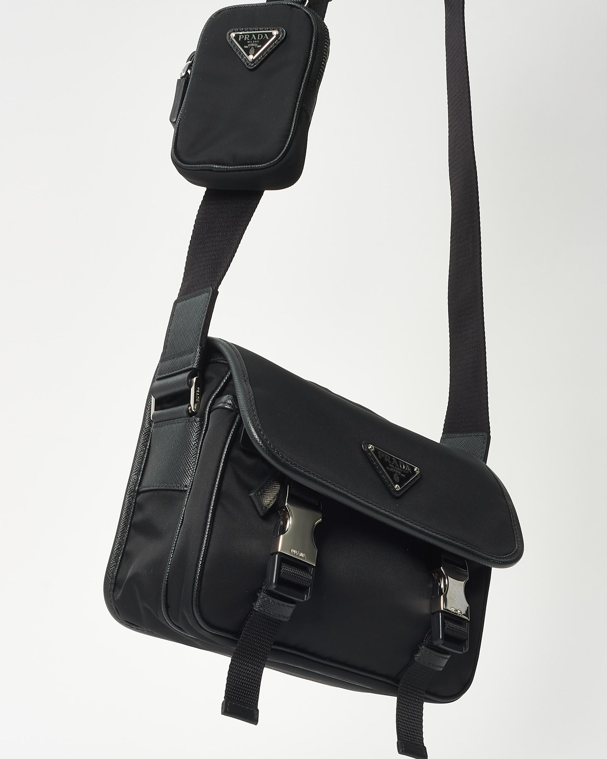 Messenger Bag Prada Crossbody Black Bag Prada Leather Mini