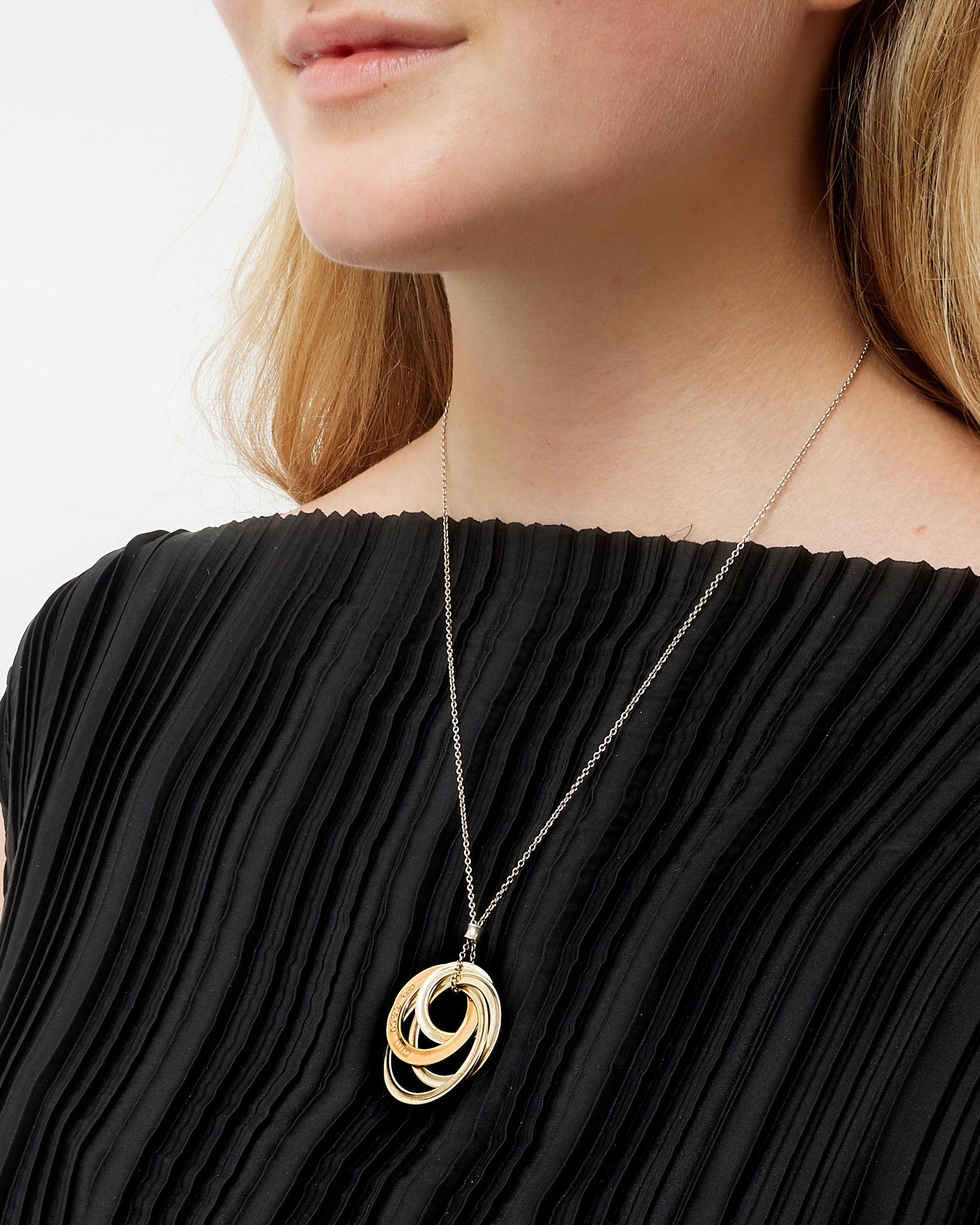 Buy Tiffany Two Tone 1837 Interlocking Circles Pendant