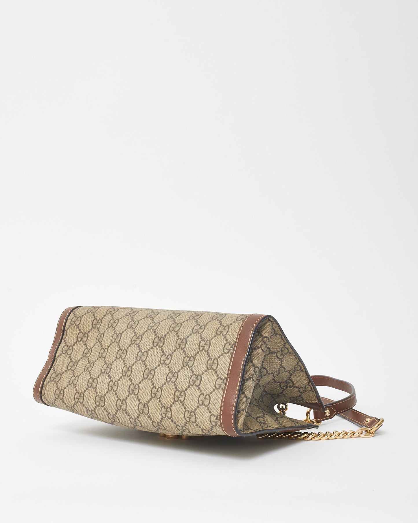Gucci GG Supreme Monogram Canvas Small Padlock Shoulder Bag