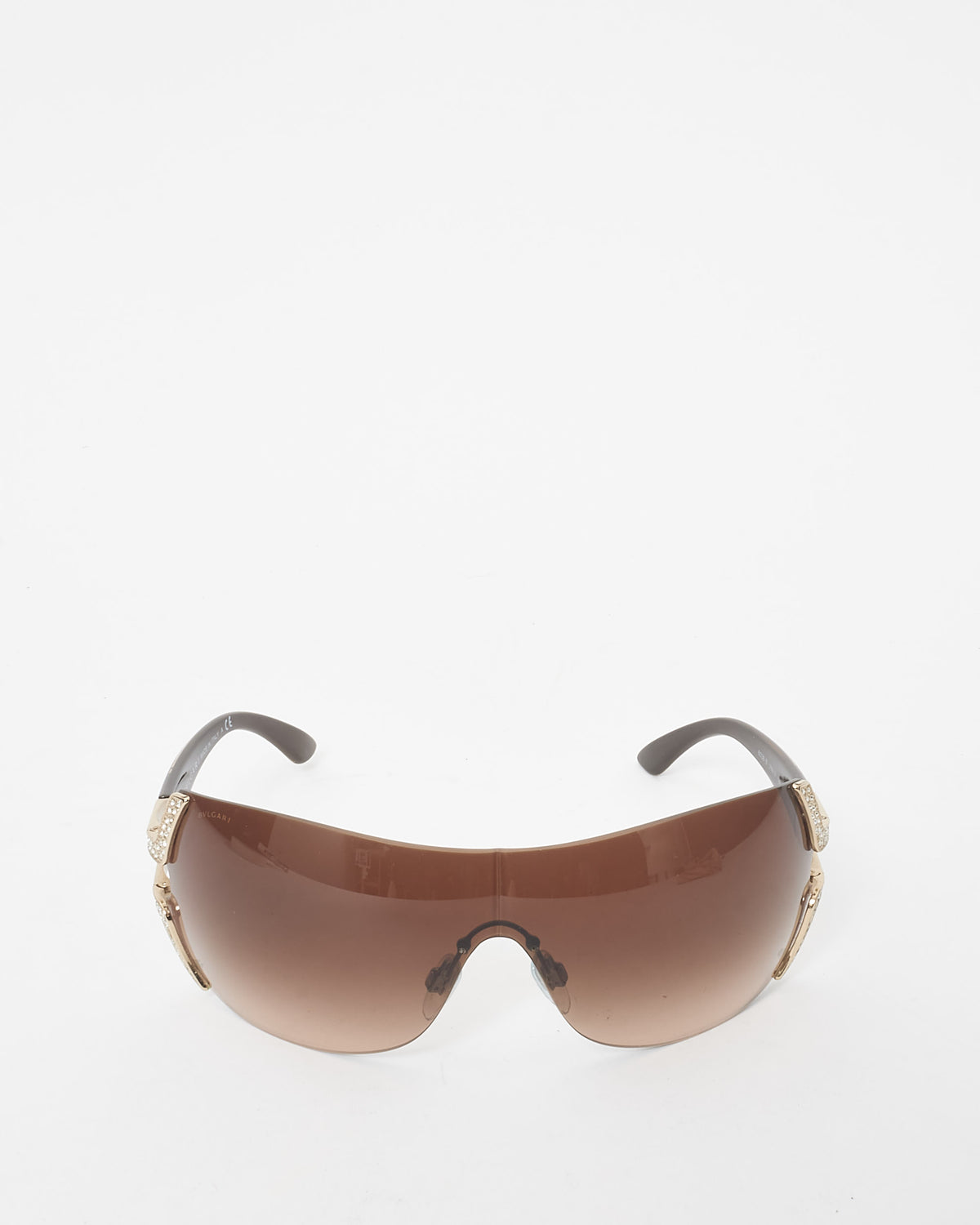 Buy Bvlgari Rhinestone Shield 6038-B Sunglasses  display picture 1