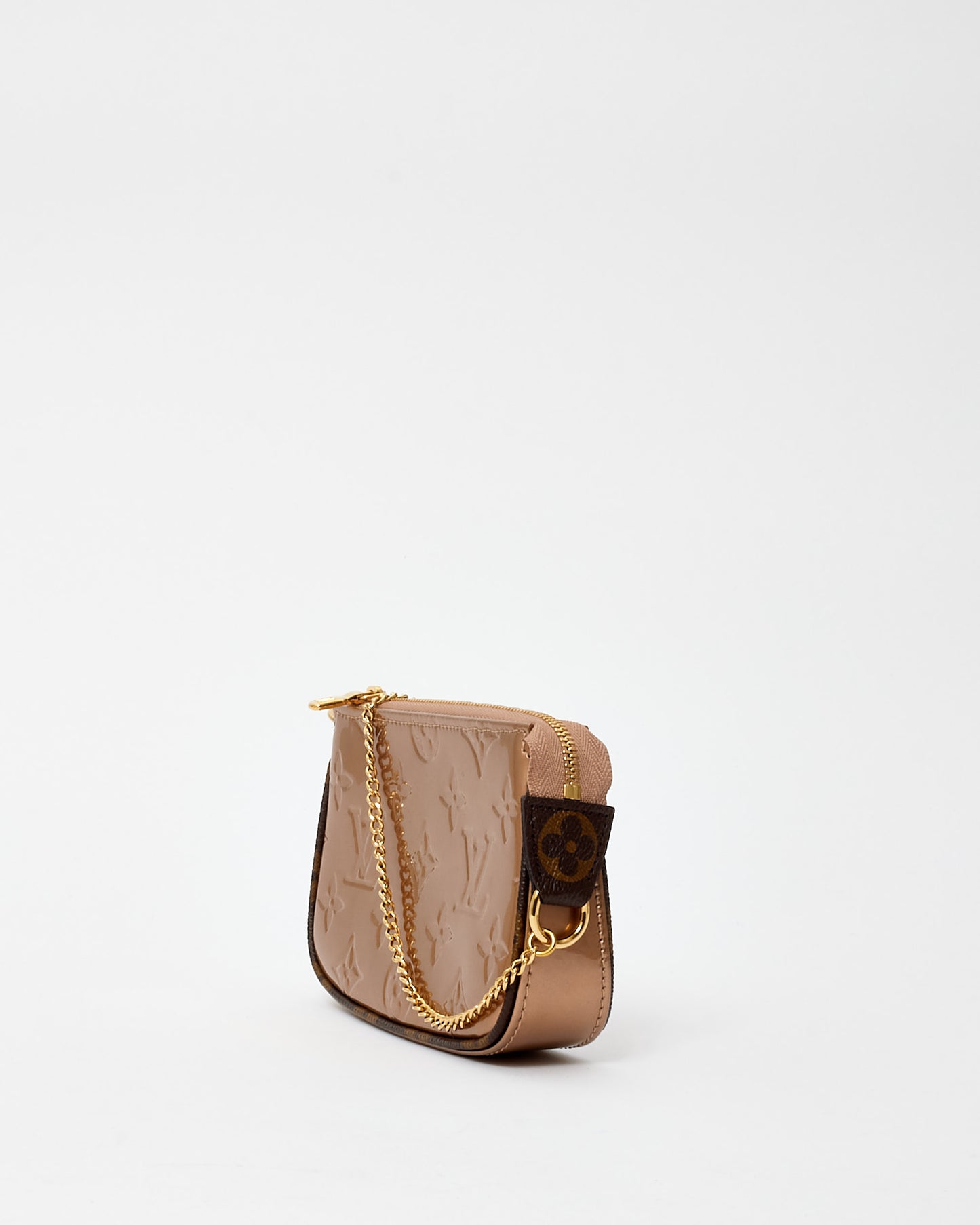 Louis Vuitton Rose Gold Vernis Mini Pochette D'Accessoires