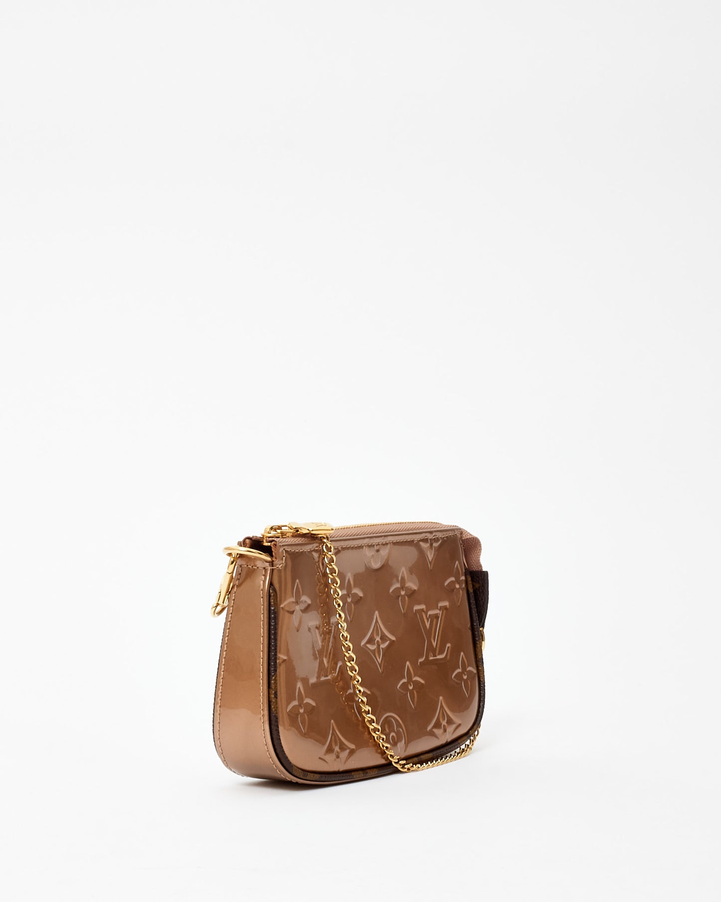 Louis Vuitton Rose Gold Vernis Mini Pochette D'Accessoires