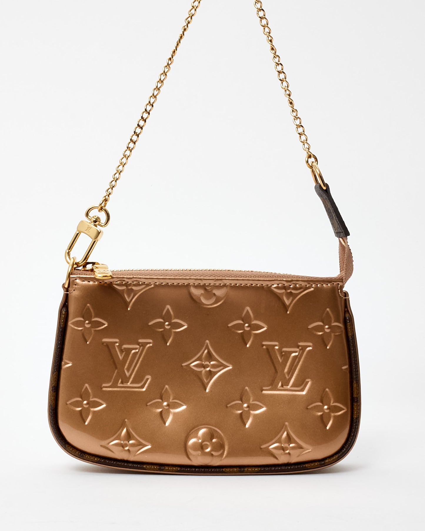 Louis Vuitton Rose Gold Vernis Mini Pochette D'Accessoires