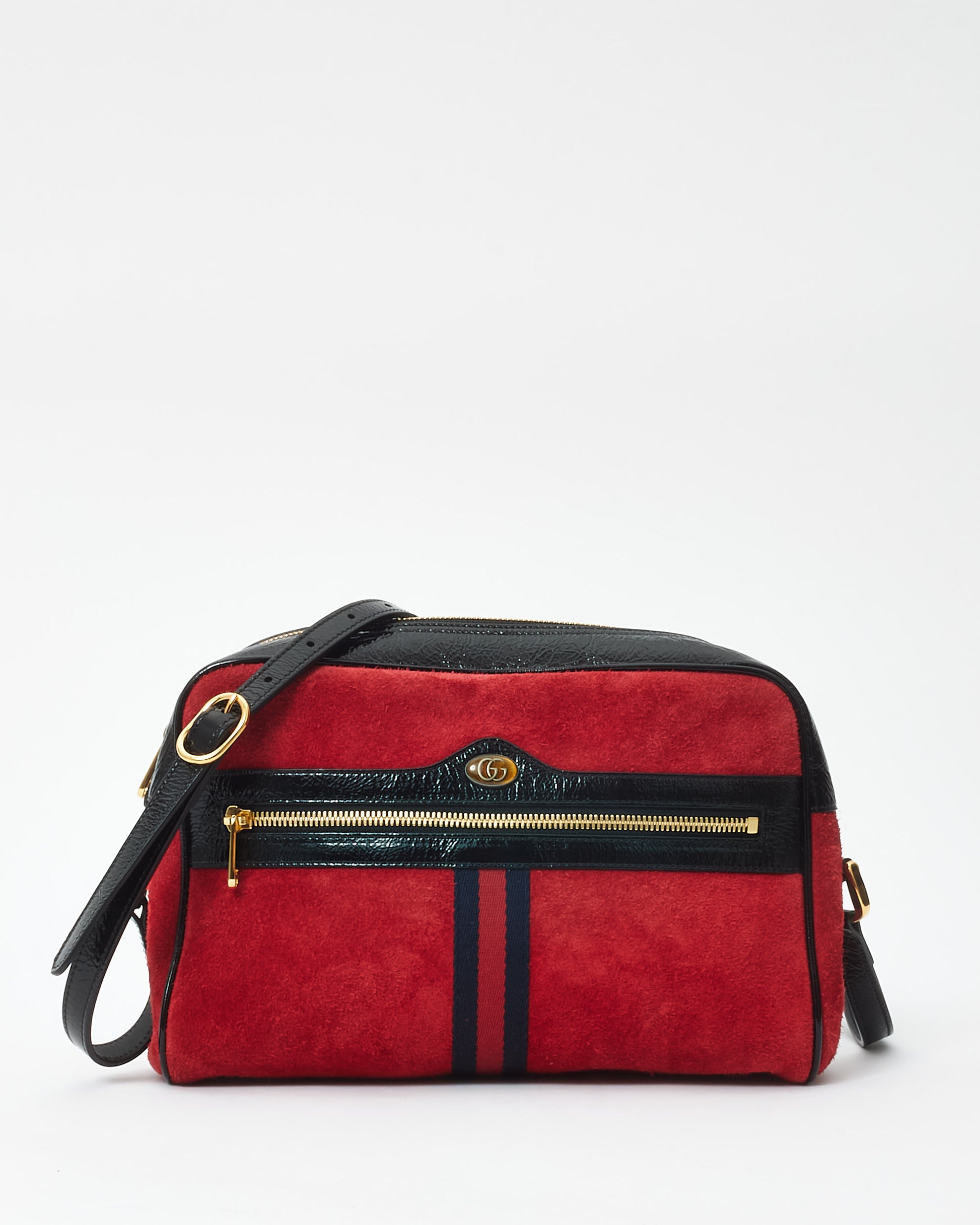 Buy Gucci Red Suede Ophidia Crossbody Camera Bag Authenticated