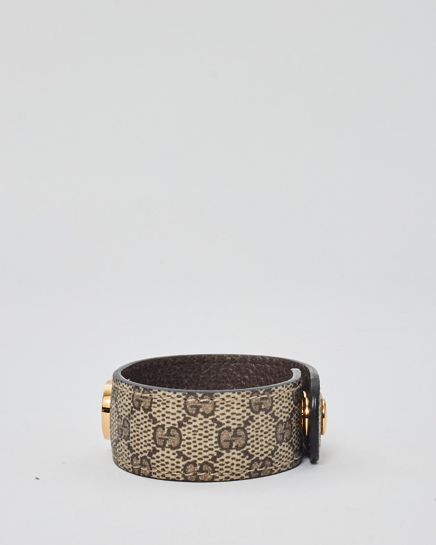 Gucci Monogram Canvas Logo Cuff - S