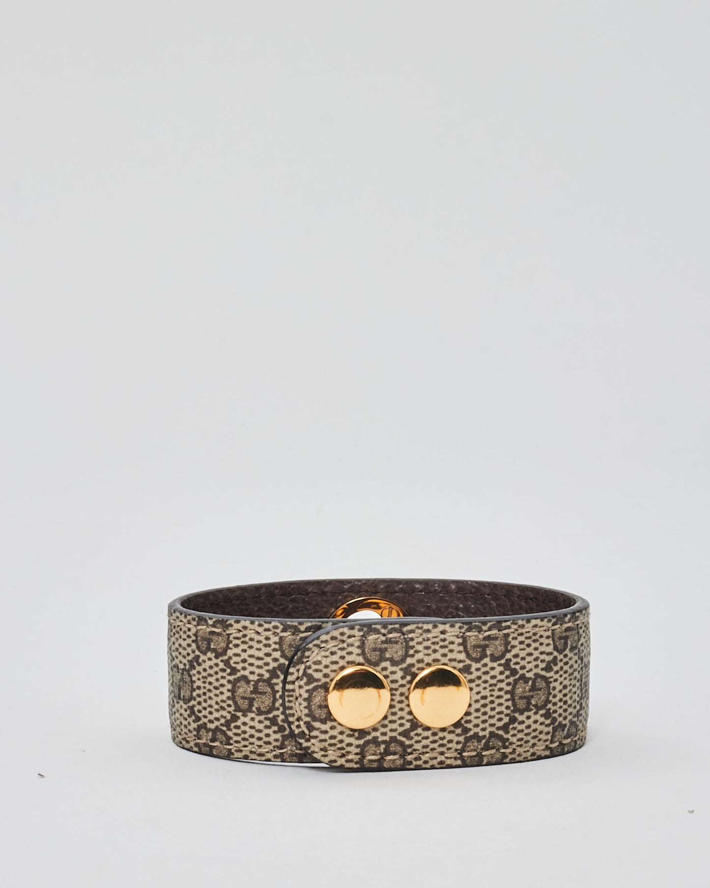 Gucci Monogram Canvas Logo Cuff - S