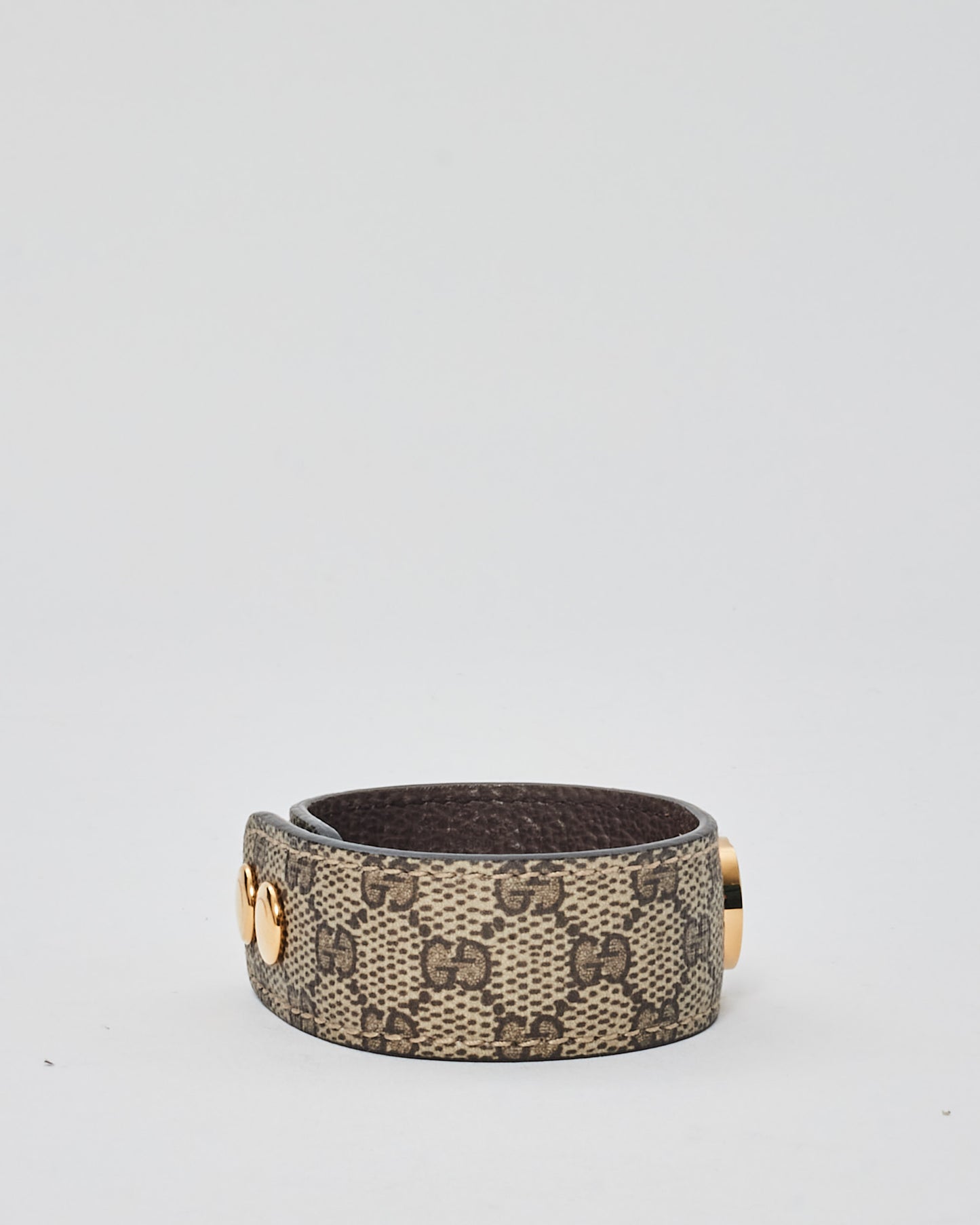 Gucci Monogram Canvas Logo Cuff - S
