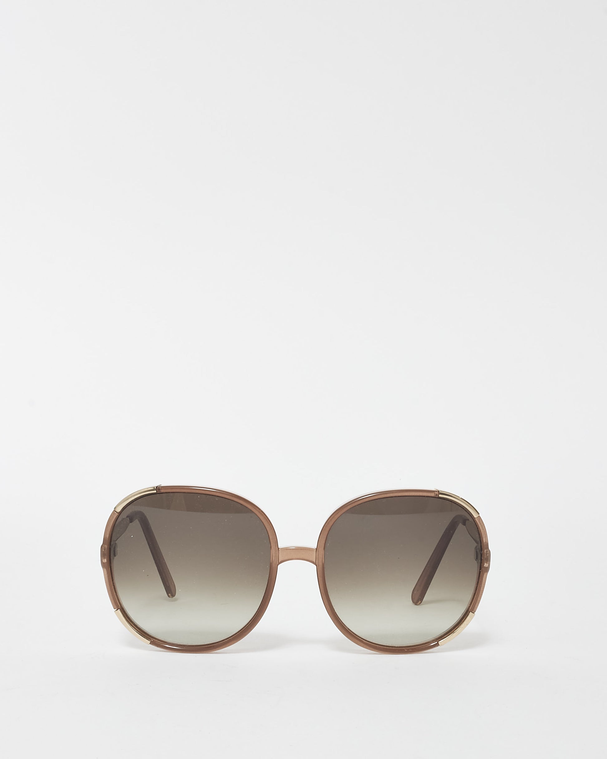 Buy ChloΓ© Light Brown Acetate Oversized Round Frame CE712S