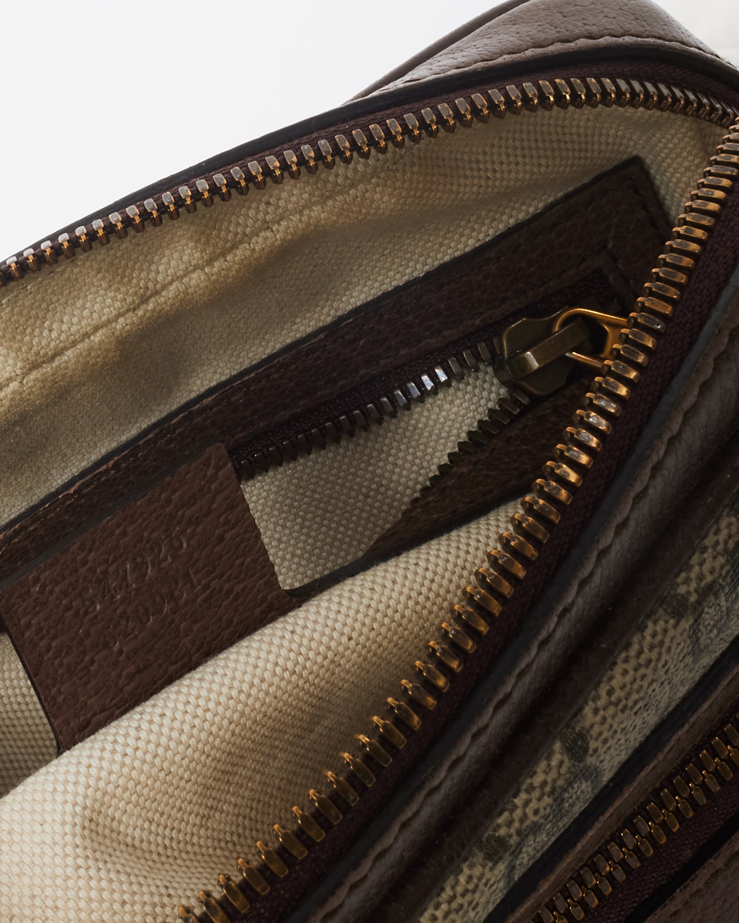 Gucci Brown GG Monogram Coated Canvas Small Web Ophidia Crossbody Bag